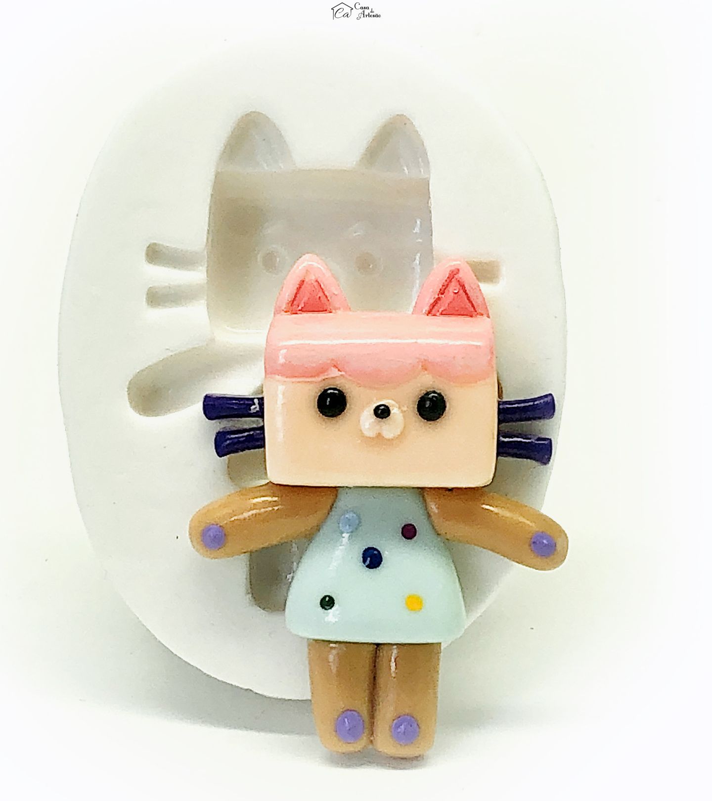 Molde de silicone - A Casa Magica da Gabby - Baby Box - Grande - P1116