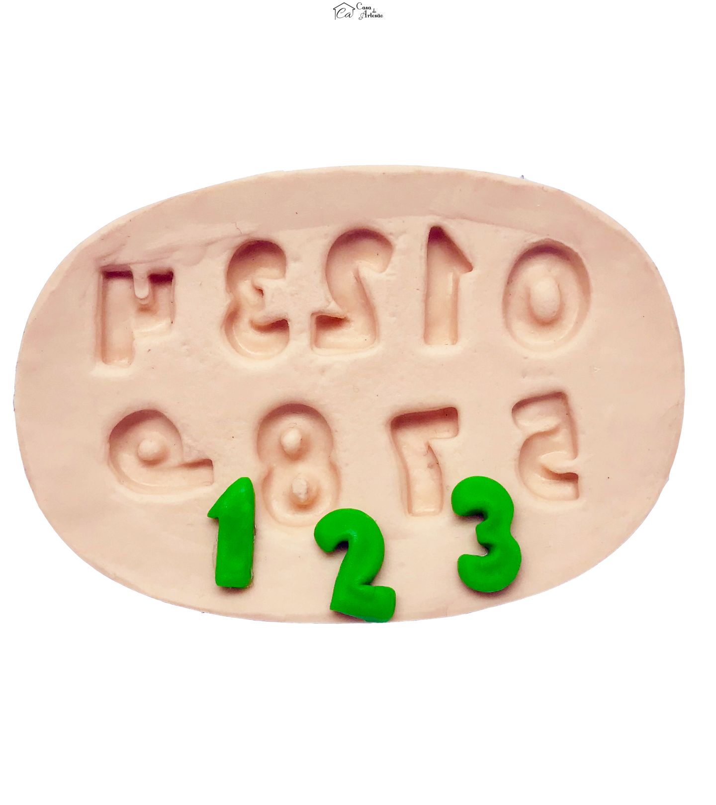 Molde de silicone - Numeros