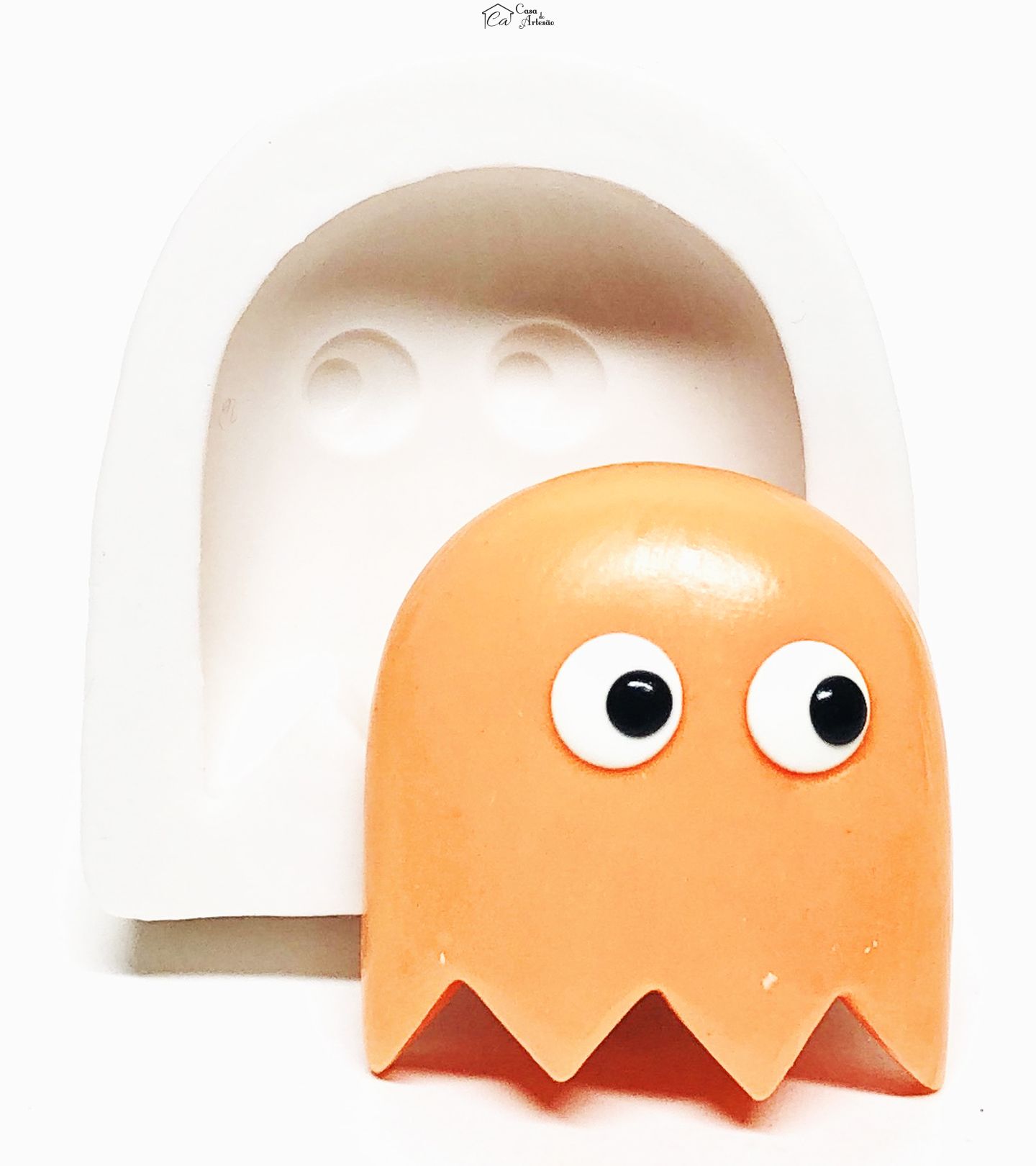 Molde de silicone - Pac Man - Fantasma - Grande - P1083