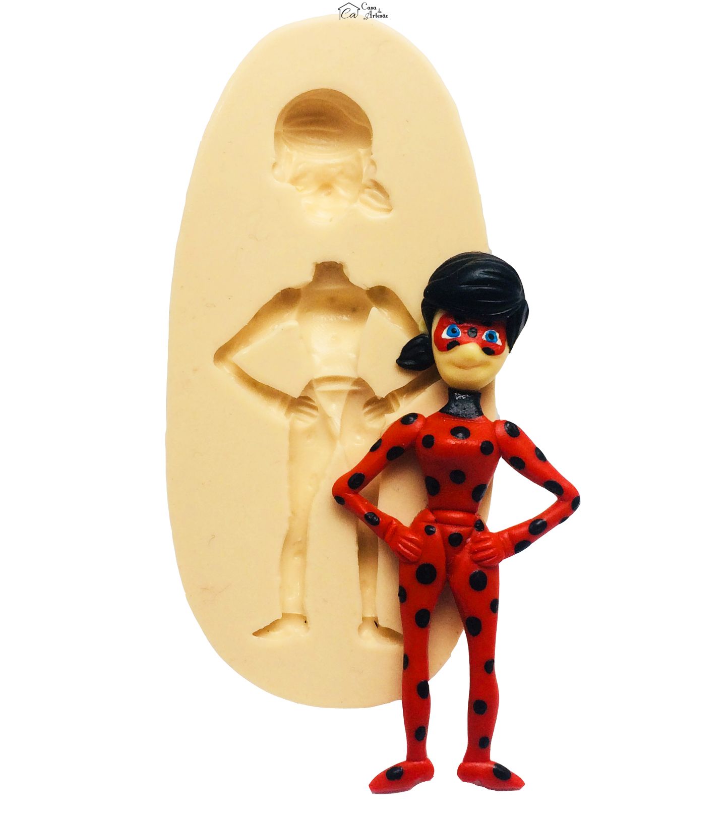 Molde de silicone - Ladybug - Marinette