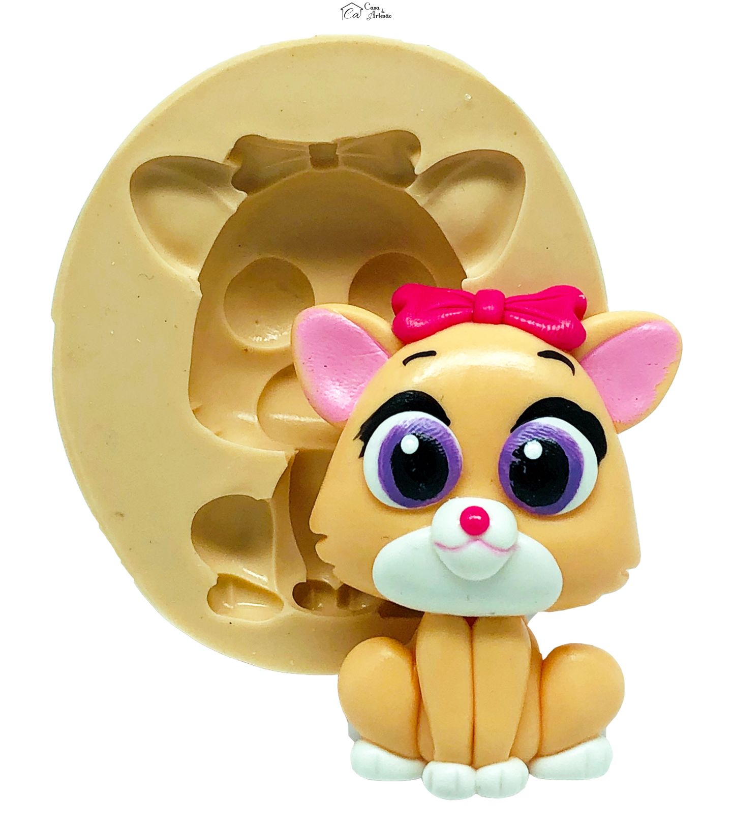 Molde de silicone - Tots - Gata - Grande - P817