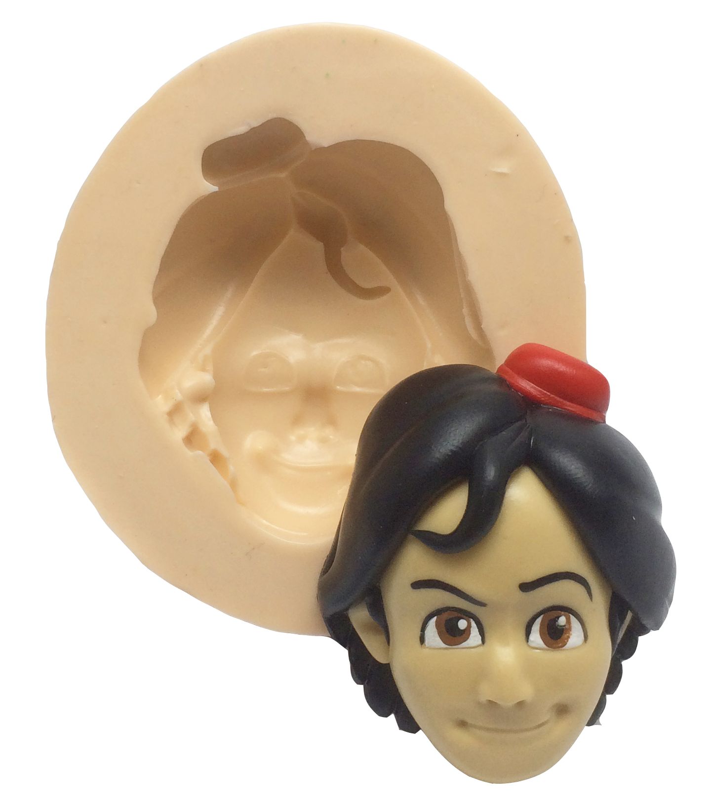 Molde de silicone - Aladim - Rosto Aladim - Grande - P346