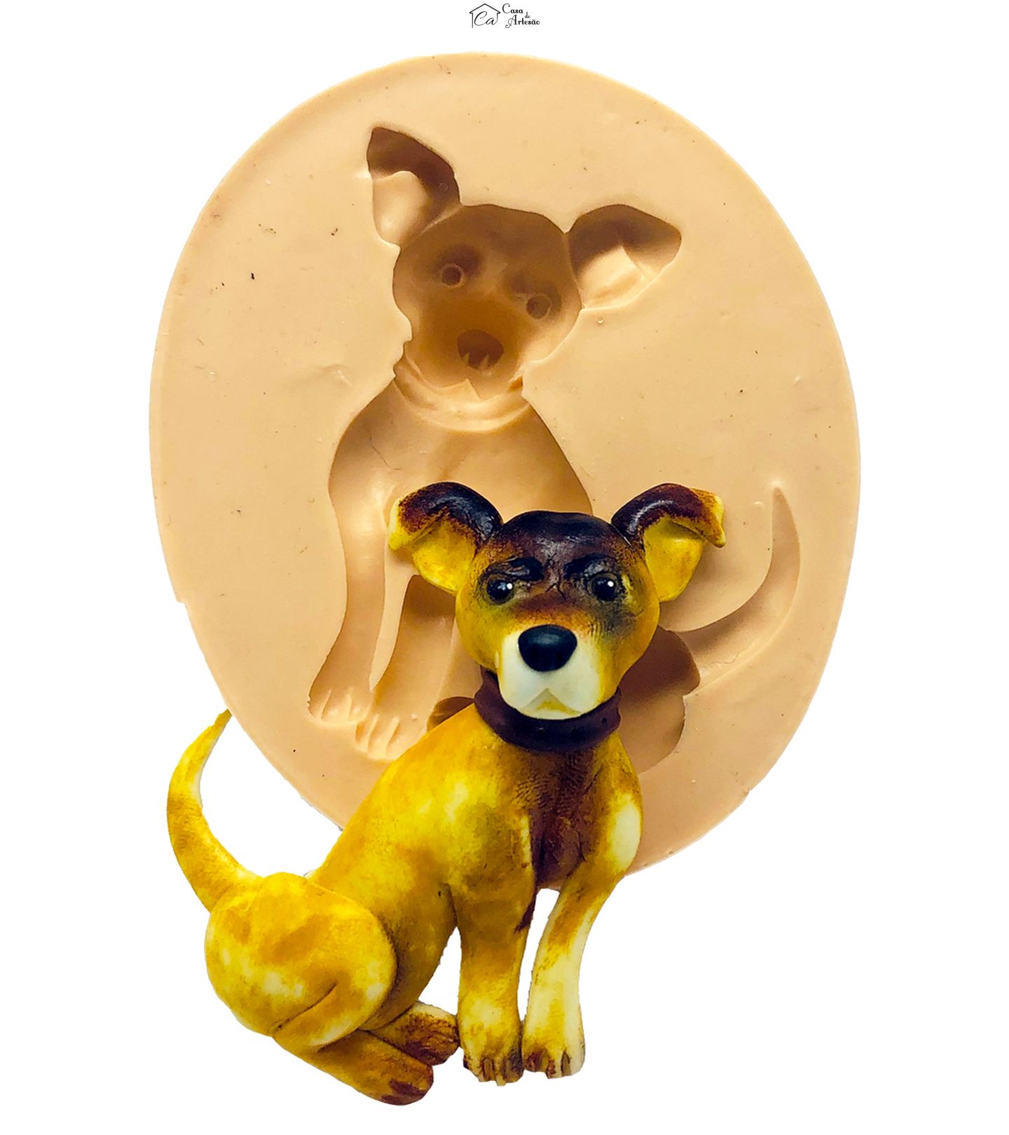 Molde de silicone - Cachorro - Vira Latas - Grande - P857