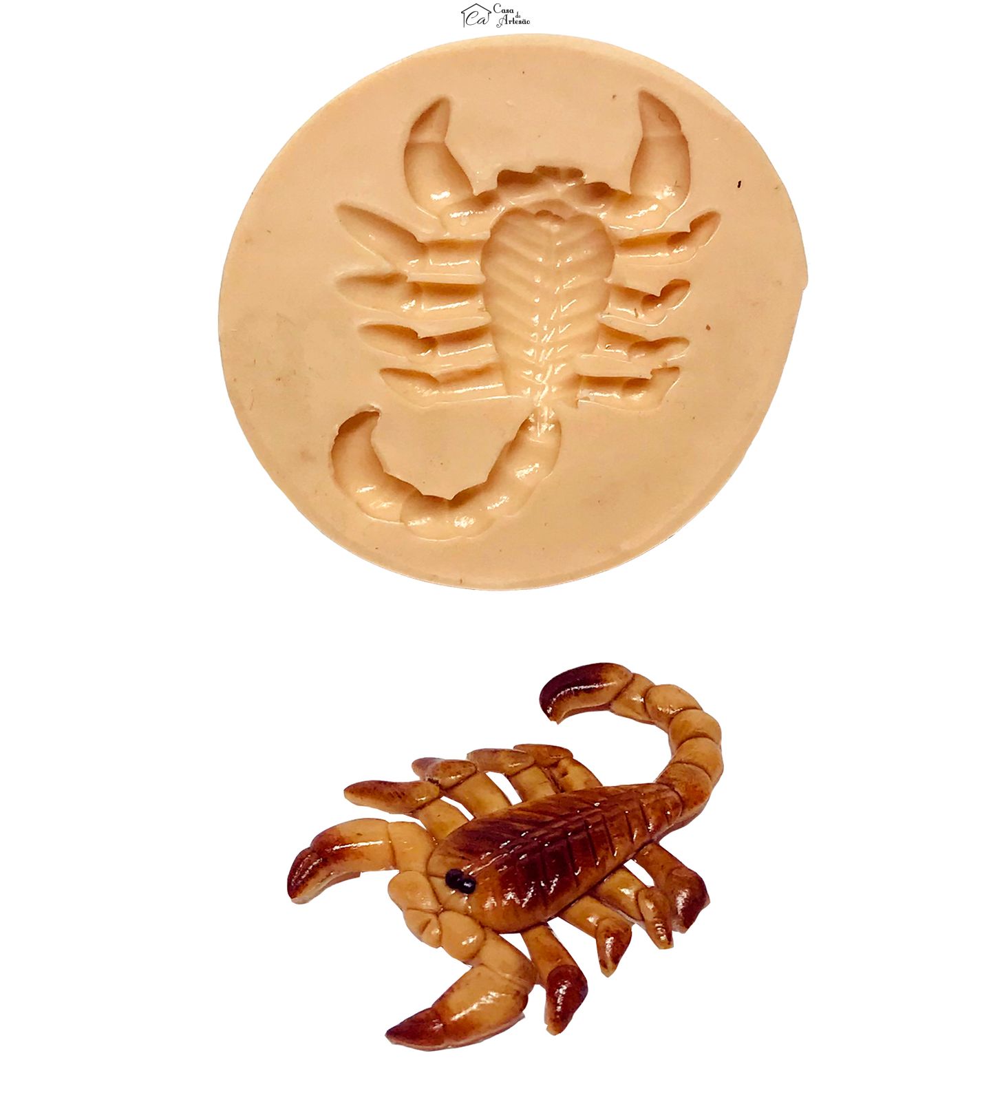 Molde de silicone - Escorpião - Pequeno - P617