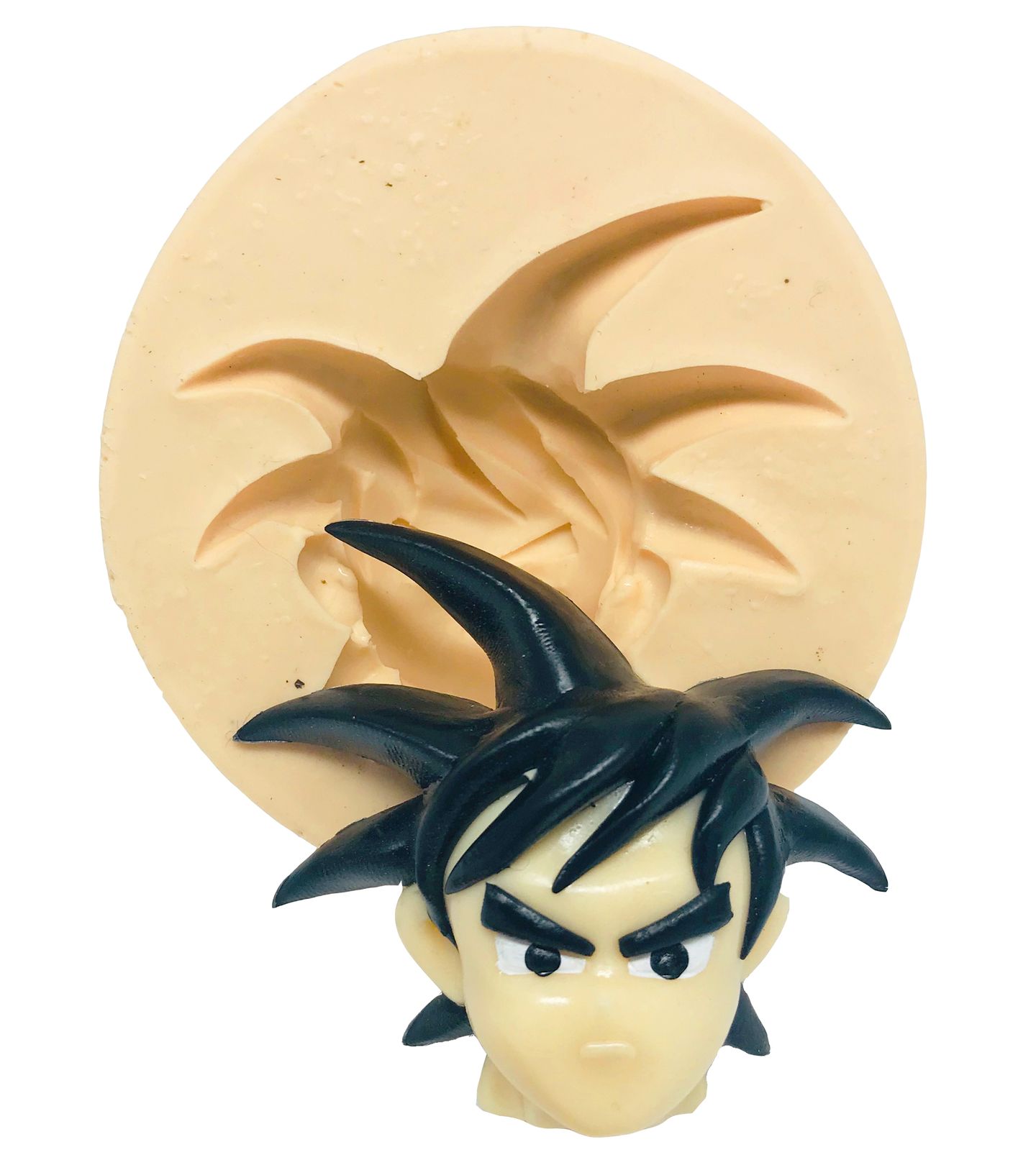 Molde de silicone - Dragon Ball - Rosto Goku - Grande - P489