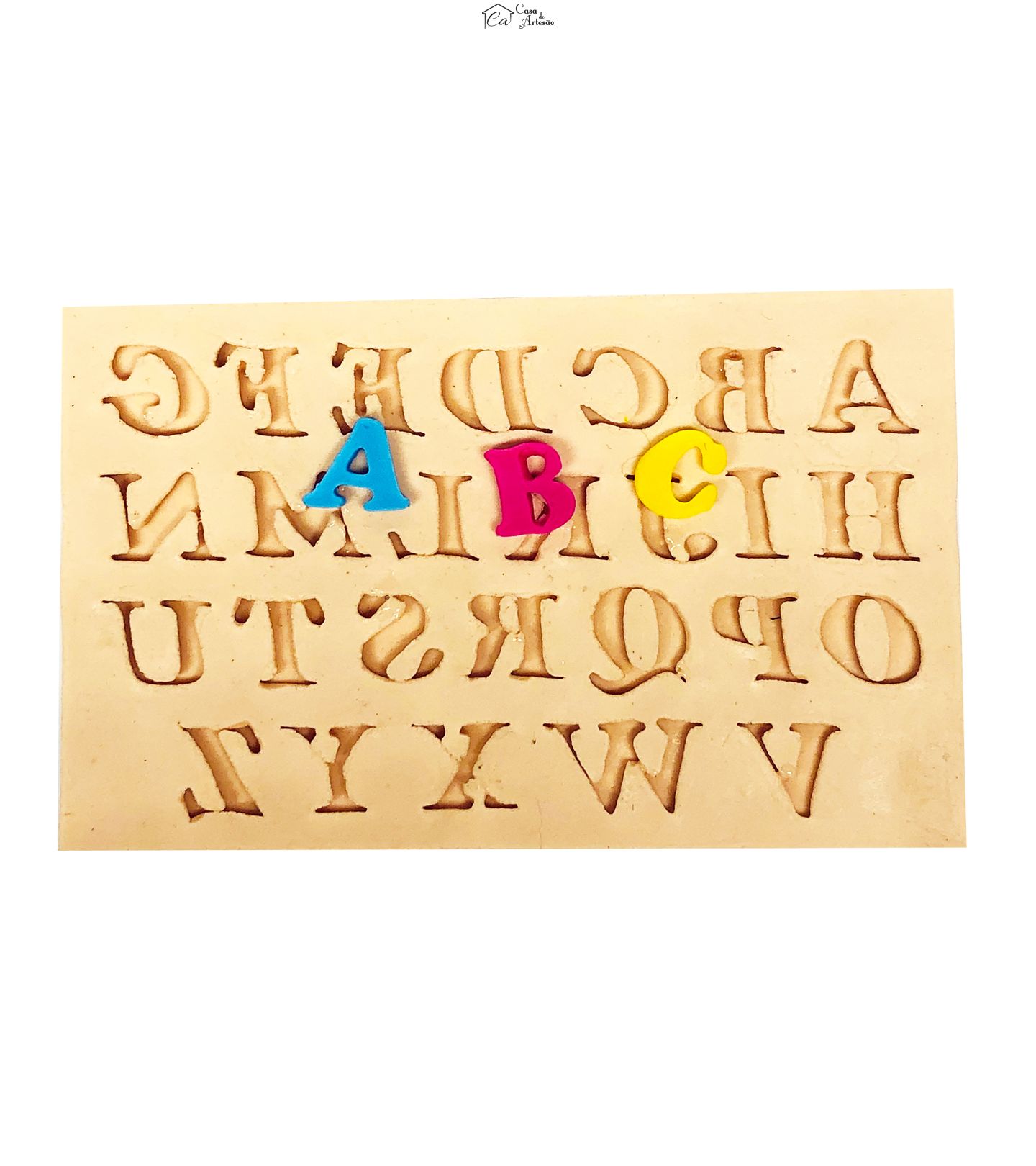 Molde de silicone - Alfabeto - P686