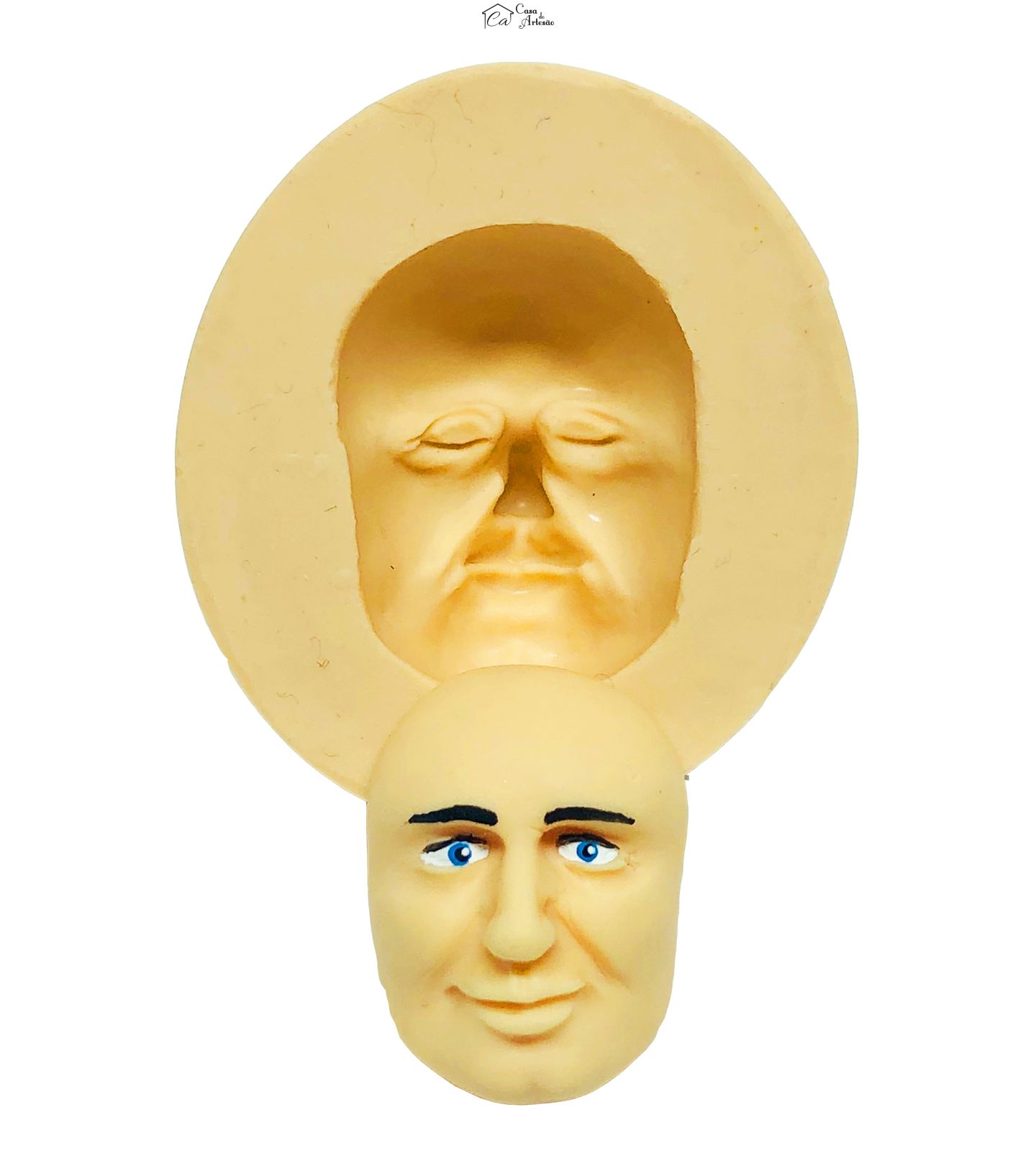 Molde de silicone - Rosto Homem