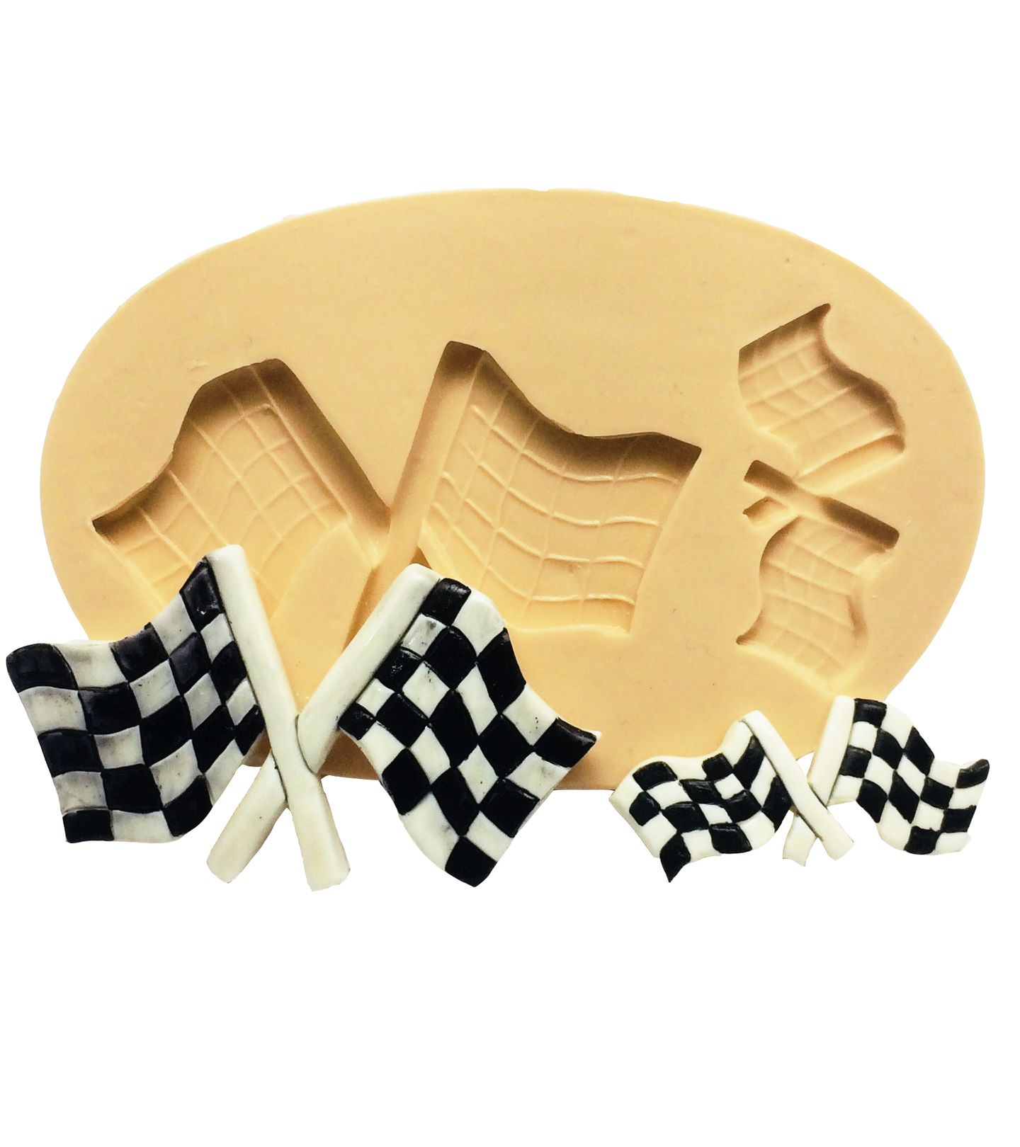 Molde de silicone - Hot Wheels - Bandeiras - 02 Tamahos - P228