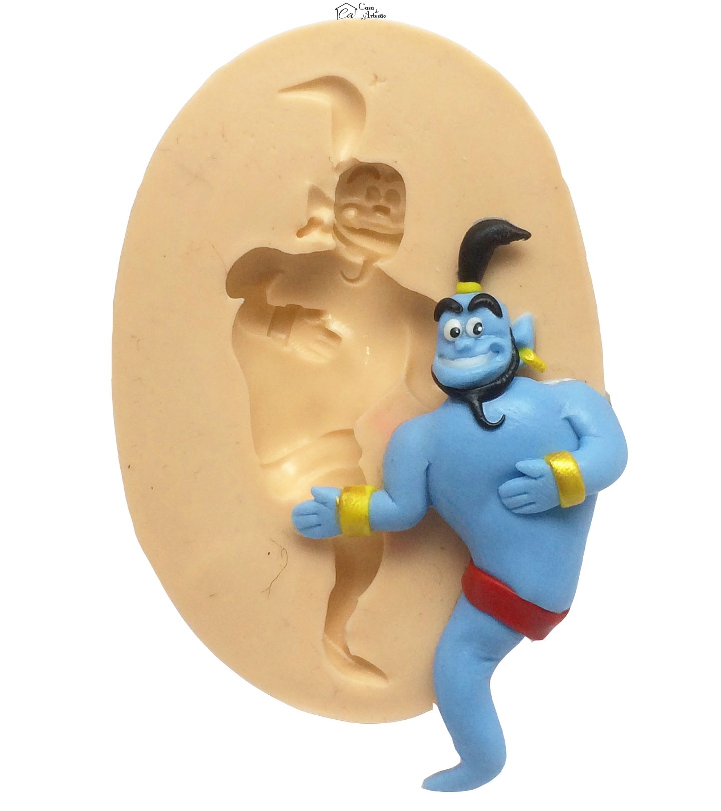 Molde de silicone - Aladim - Genio - Medio - P352