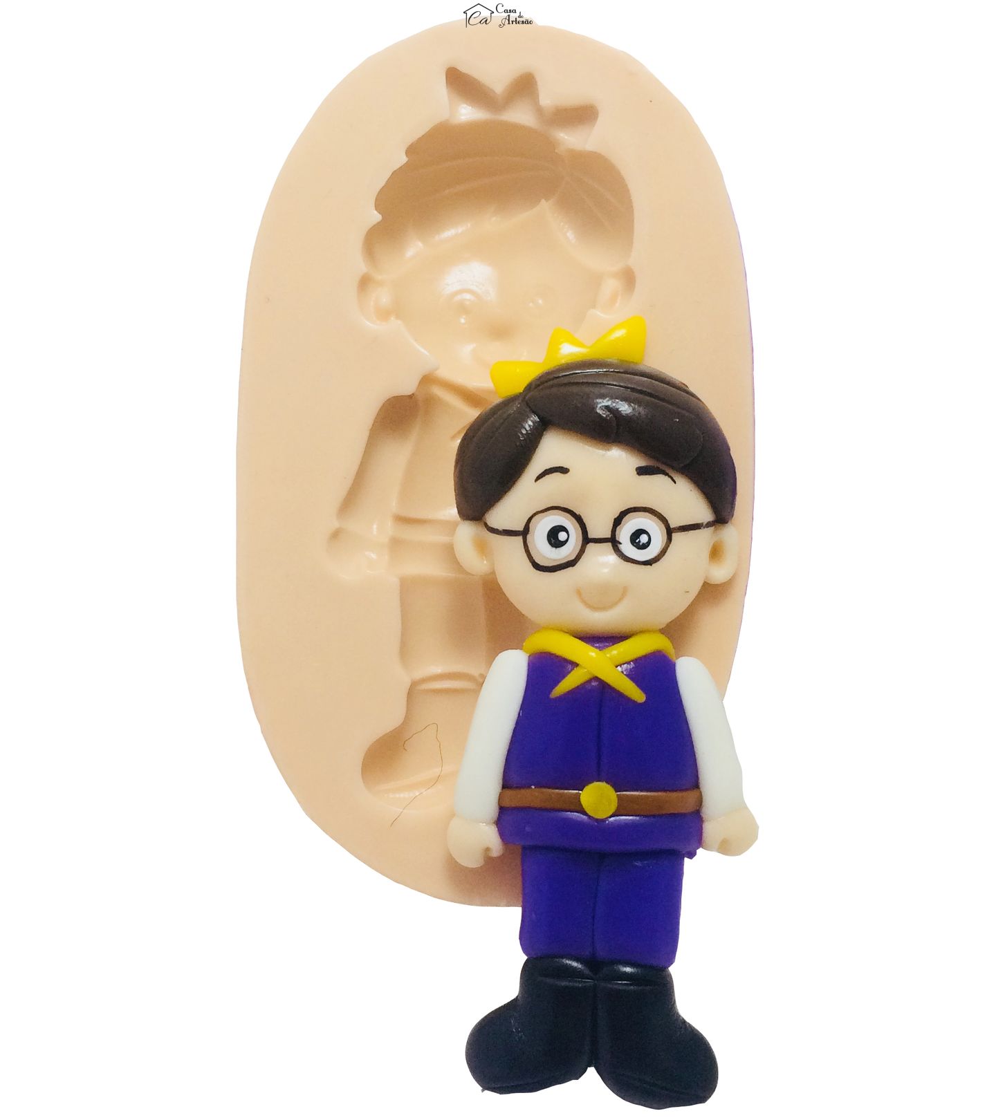 Molde de silicone - Daniel Tigre - Príncipe Wednesday - Grande -  P377