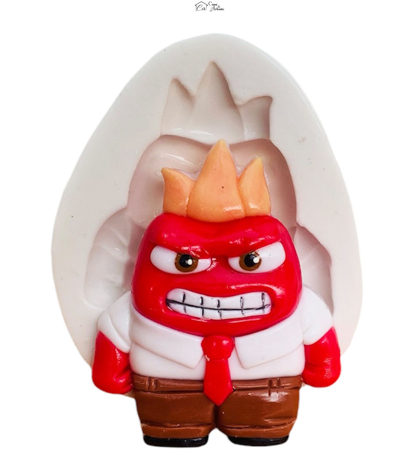 Molde de silicone - Divertida Mente - Raiva - Media - P1247