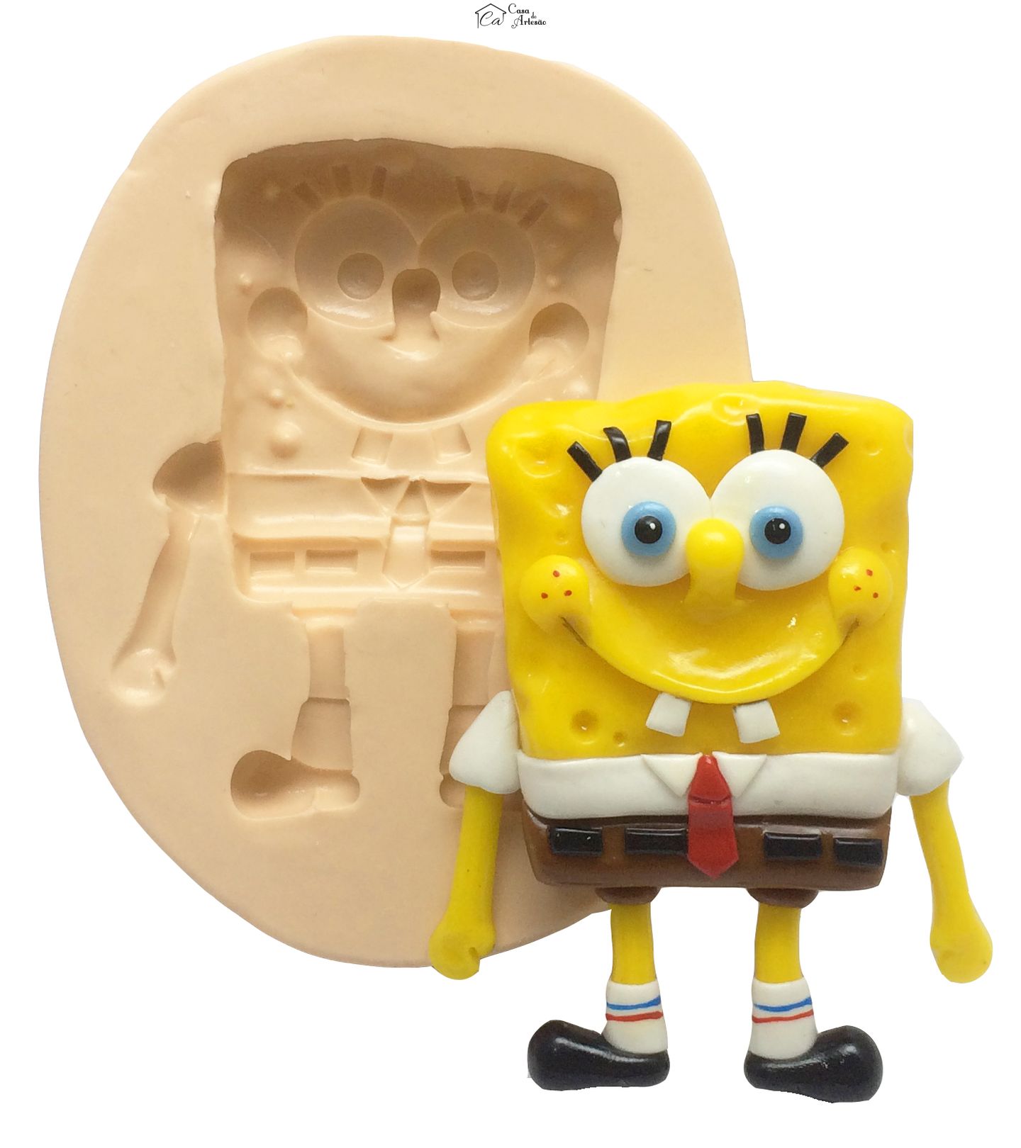 Molde de silicone - Bob Esponja - Bob Esponja Grande - Mod.02 - P280