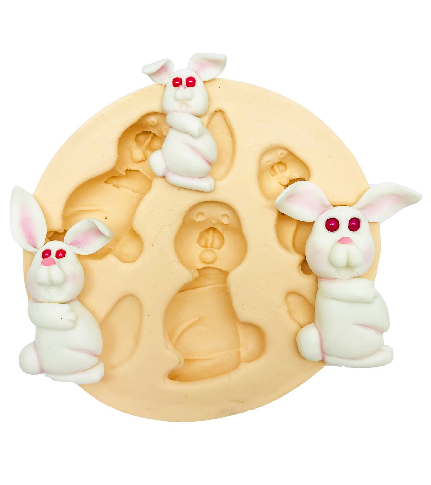 Molde de silicone - Coelho 3 Tamanhos