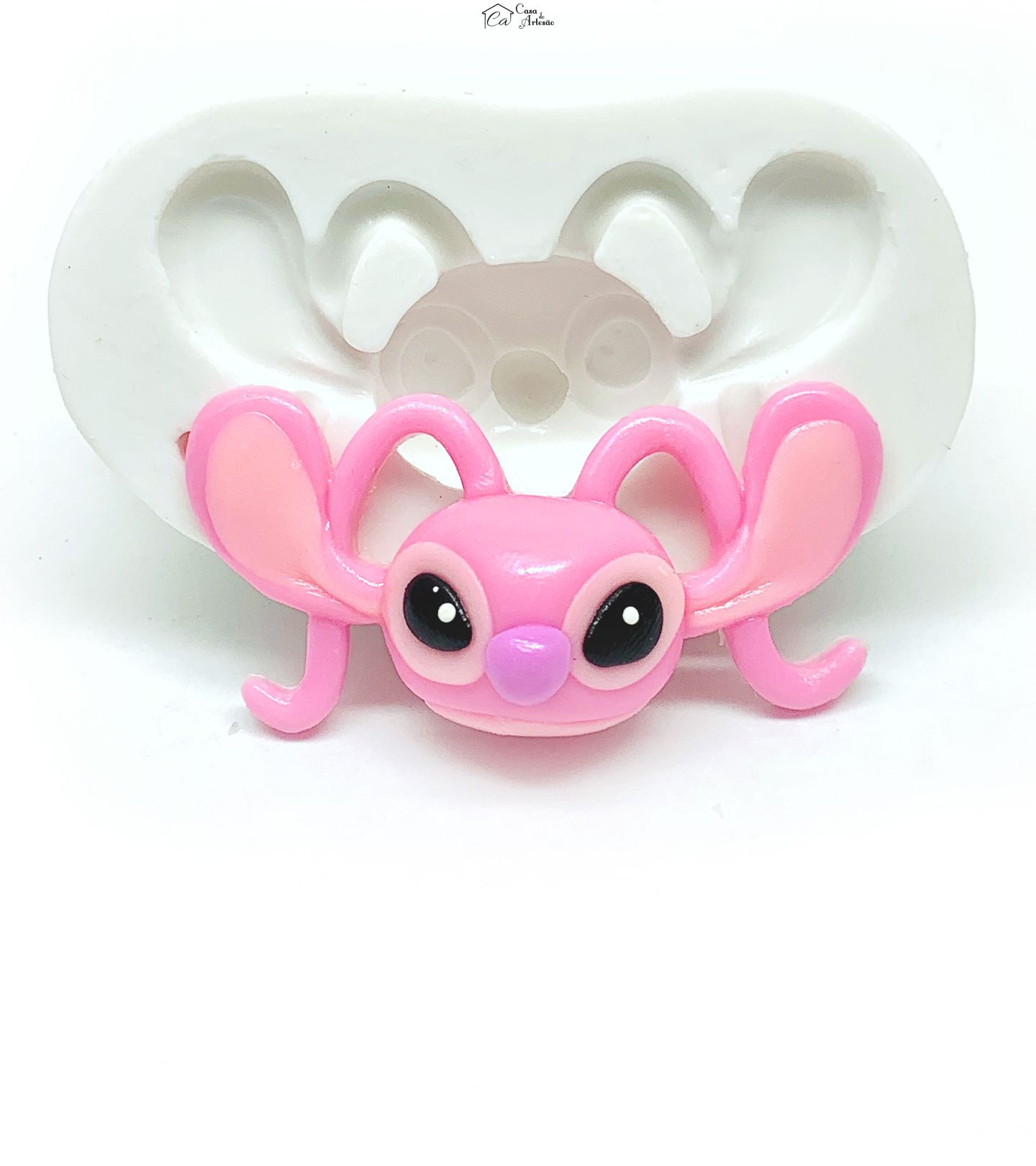 Molde de silicone - Lilo & Stitch - Rosto Angel - Medio - P1202