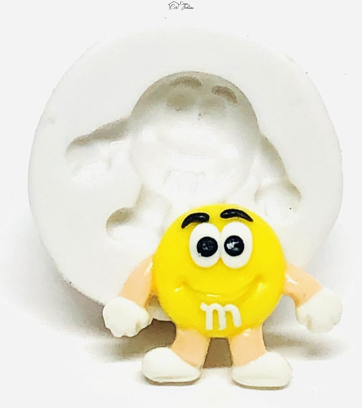 Molde de silicone - M&M - Redondo - Pequeno - P1078