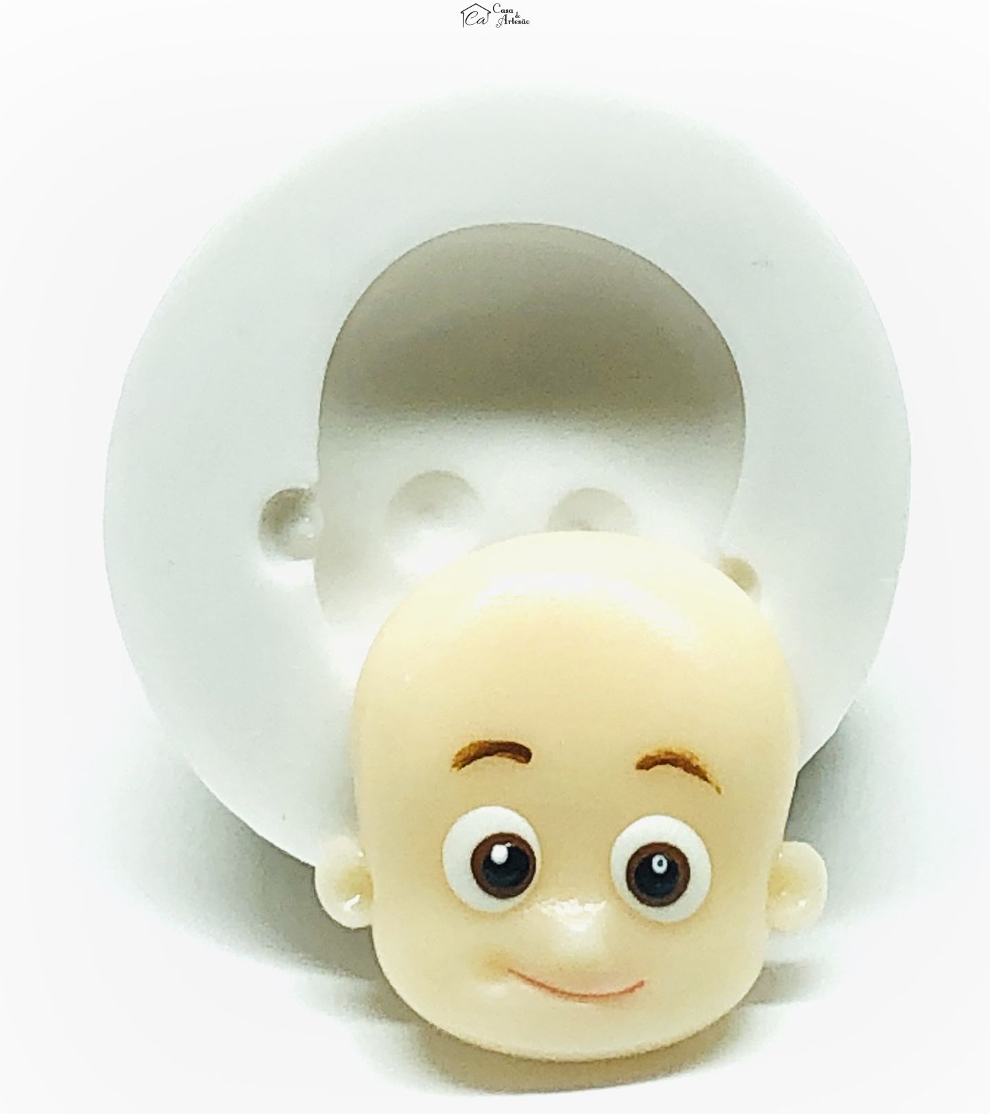 Molde de silicone - Os Aventureiros - Rosto Aventureiro Preto - Medio - P1018