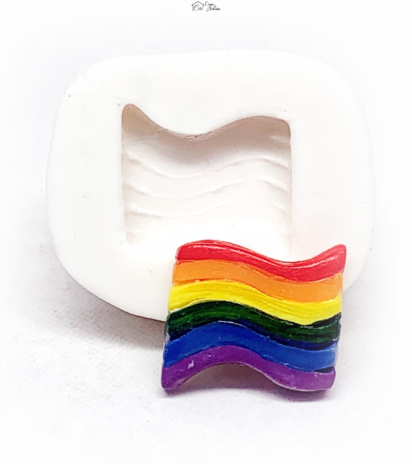 Molde de silicone - LGBTQIA+ - Bandeira - Pequena - P1159
