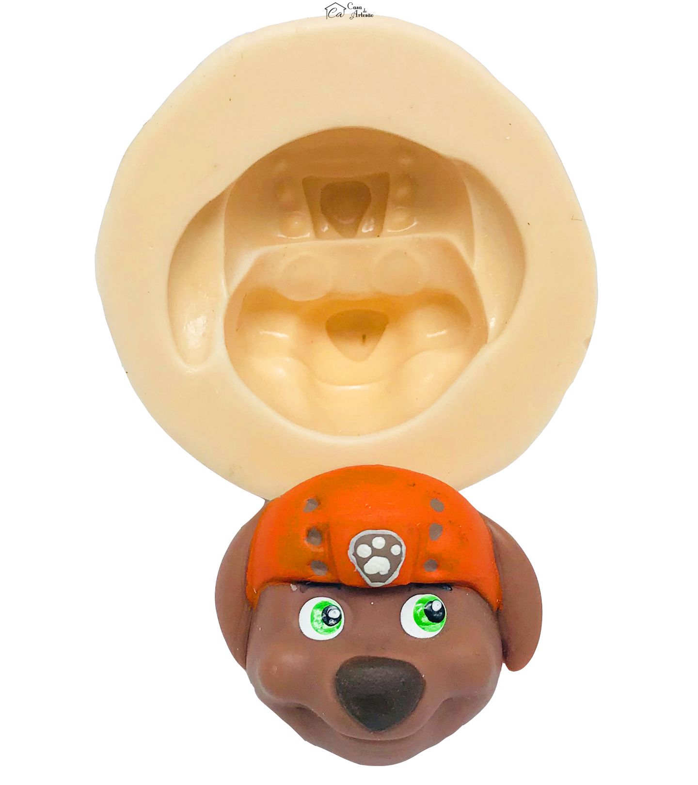 Molde de silicone - Patrulha Canina - Rosto Zuma - Medio - P264 / P284