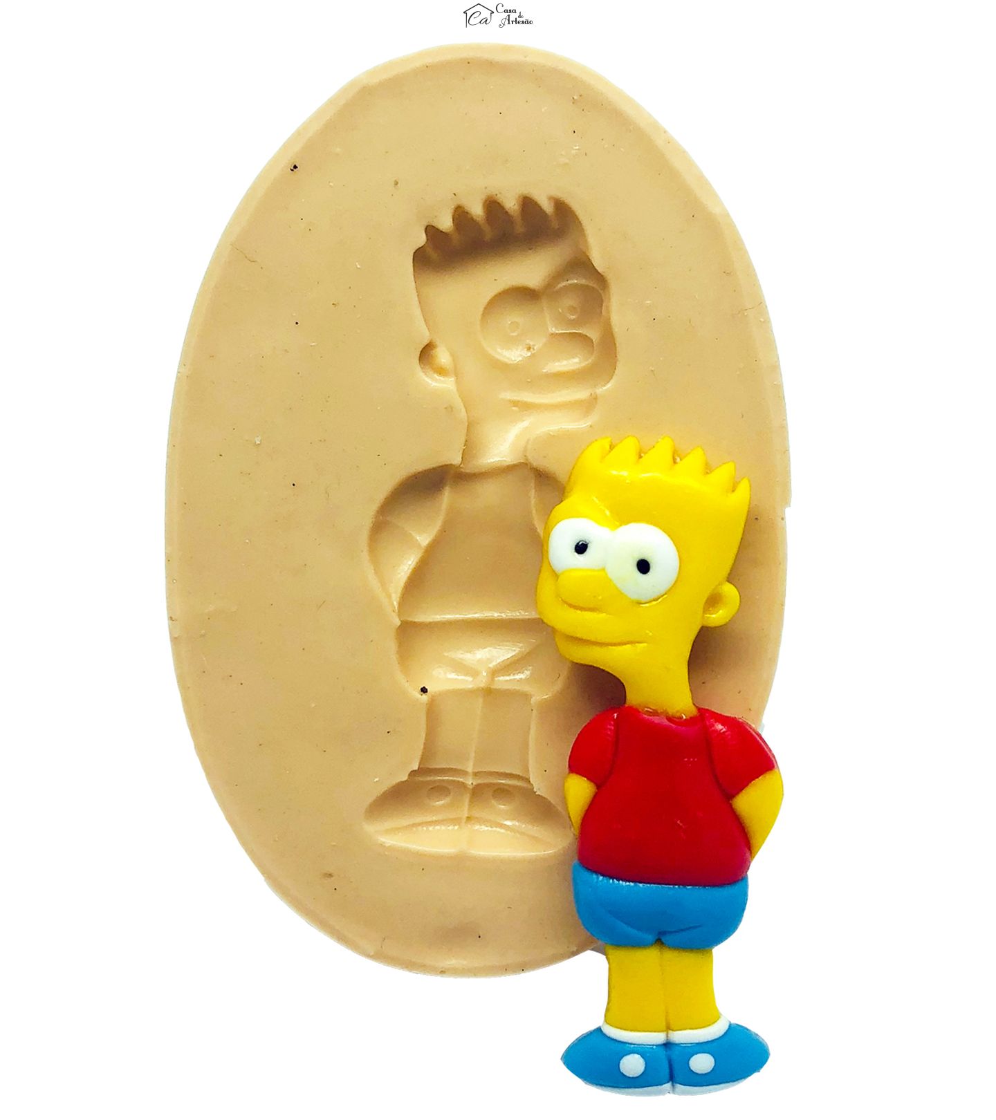 Molde de silicone - Simpsons - Bart - Medio - P850