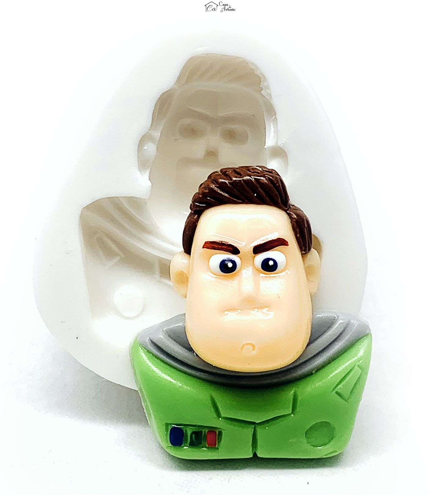 Molde de silicone - Toy Story - Rosto Buzz Light Year II - Grande - P1171