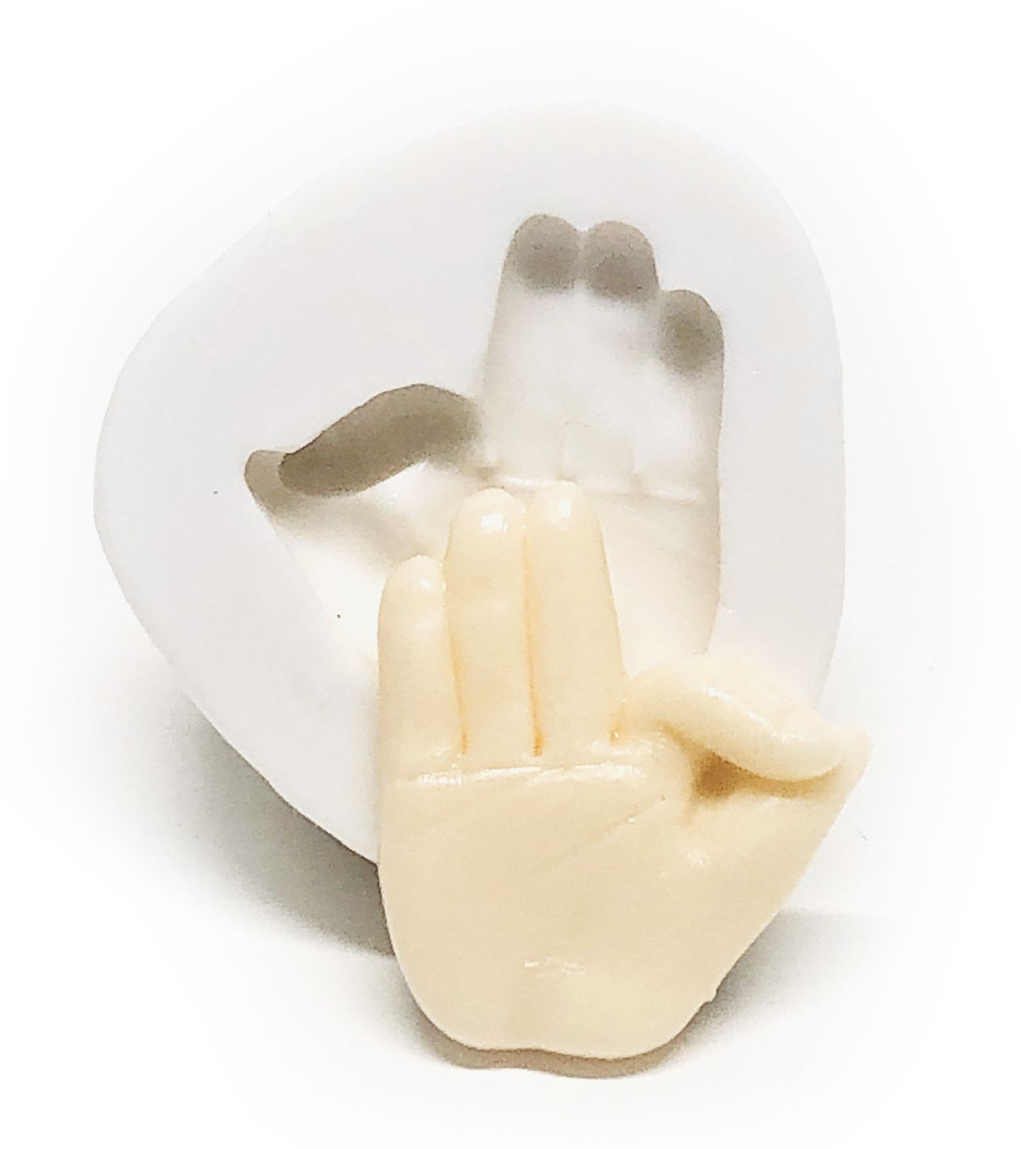 Alfabeto Libras - F - Pequeno -P1096