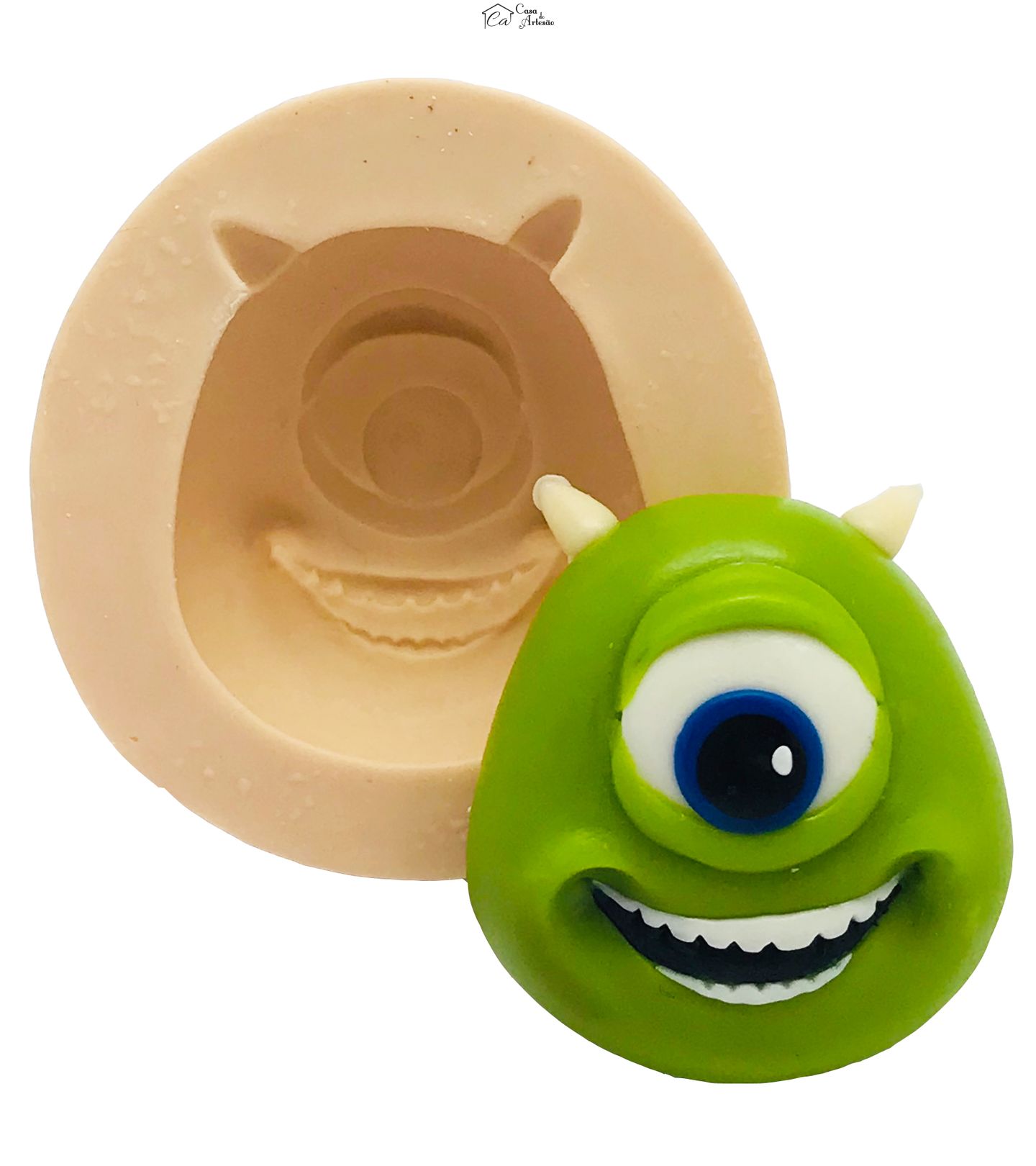 Molde de silicone - Monstros S/A - Rosto Mike - Grande - P452