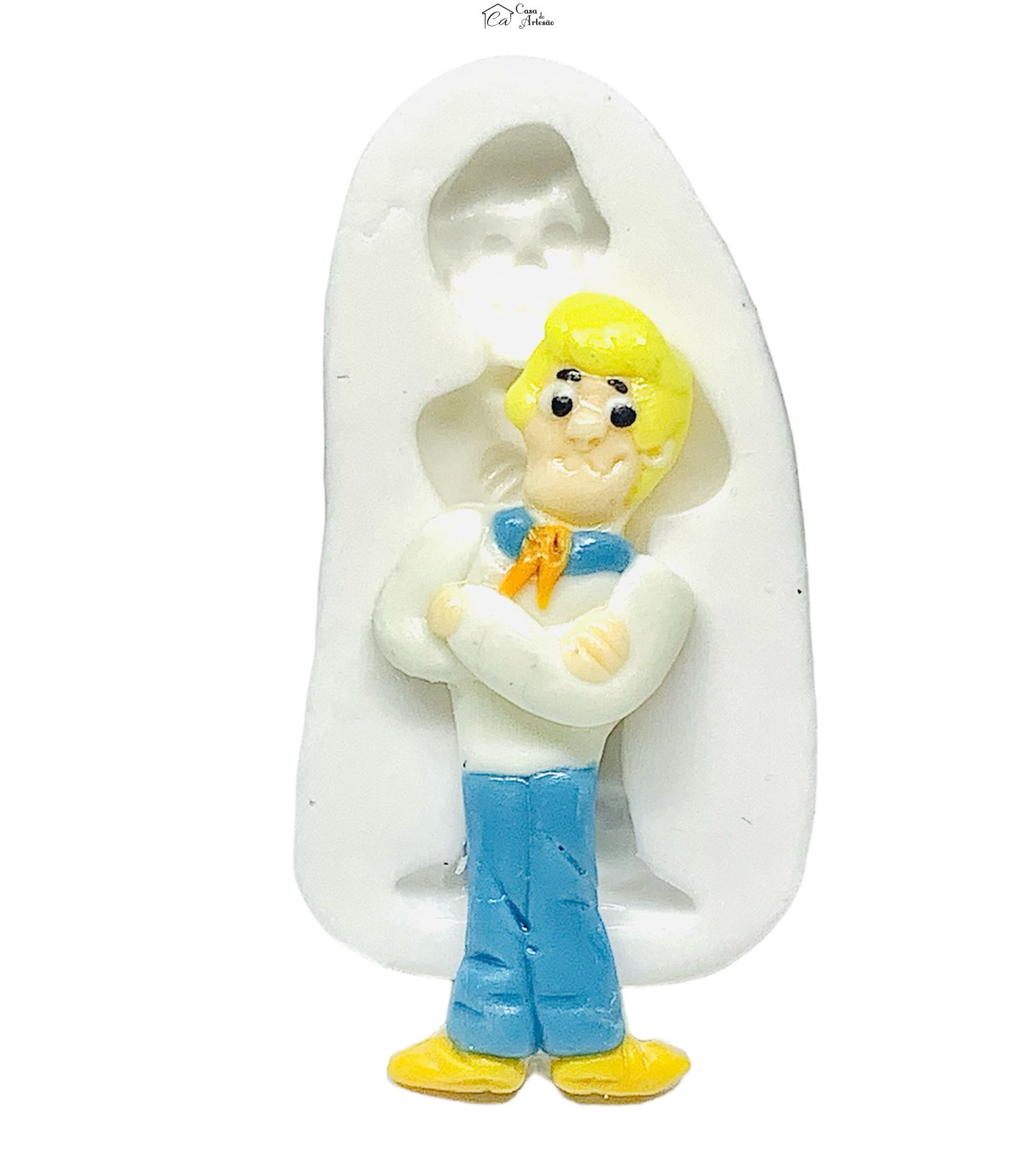 Molde de silicone - Scooby Doo - Fred - Pequeno - P1232