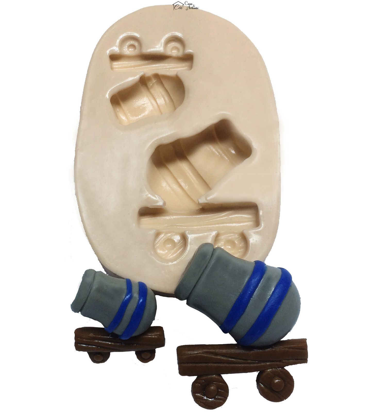 Molde de silicone - Policia - Canhao - 02 Tamanhos - P310