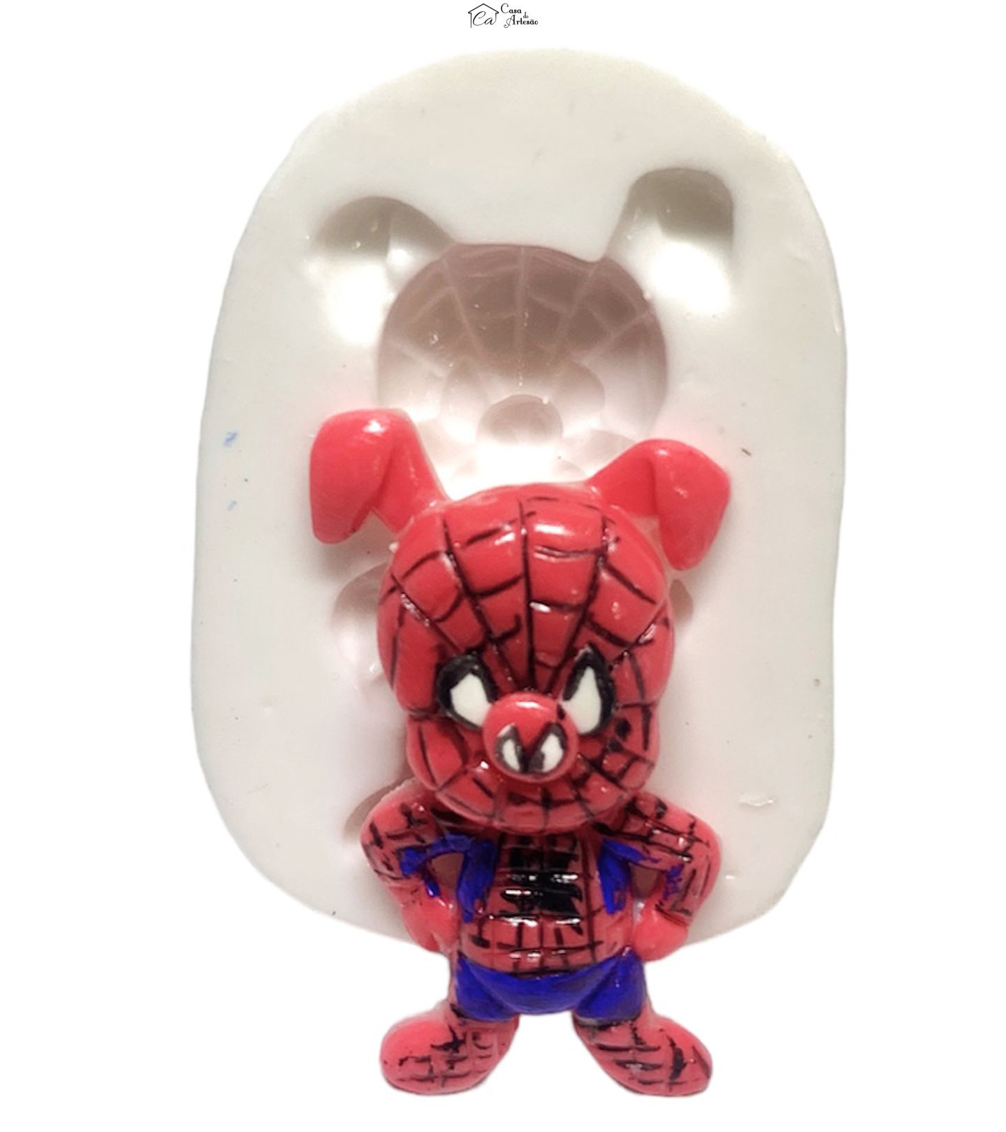 Molde de silicone - Porco Aranha - Pequeno - P1230
