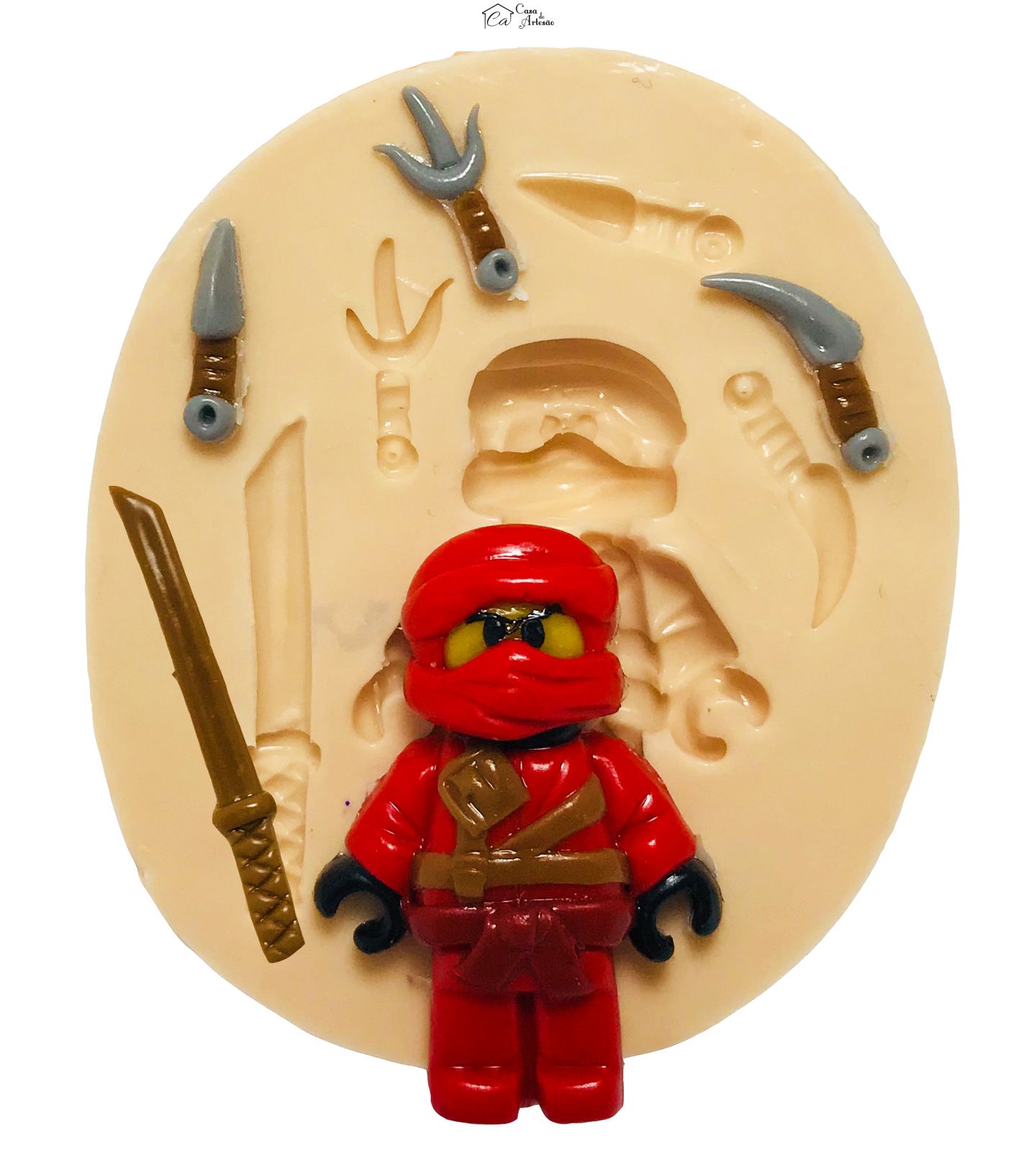 Molde de silicone - Lego - Ninjago - Pequeno - P430