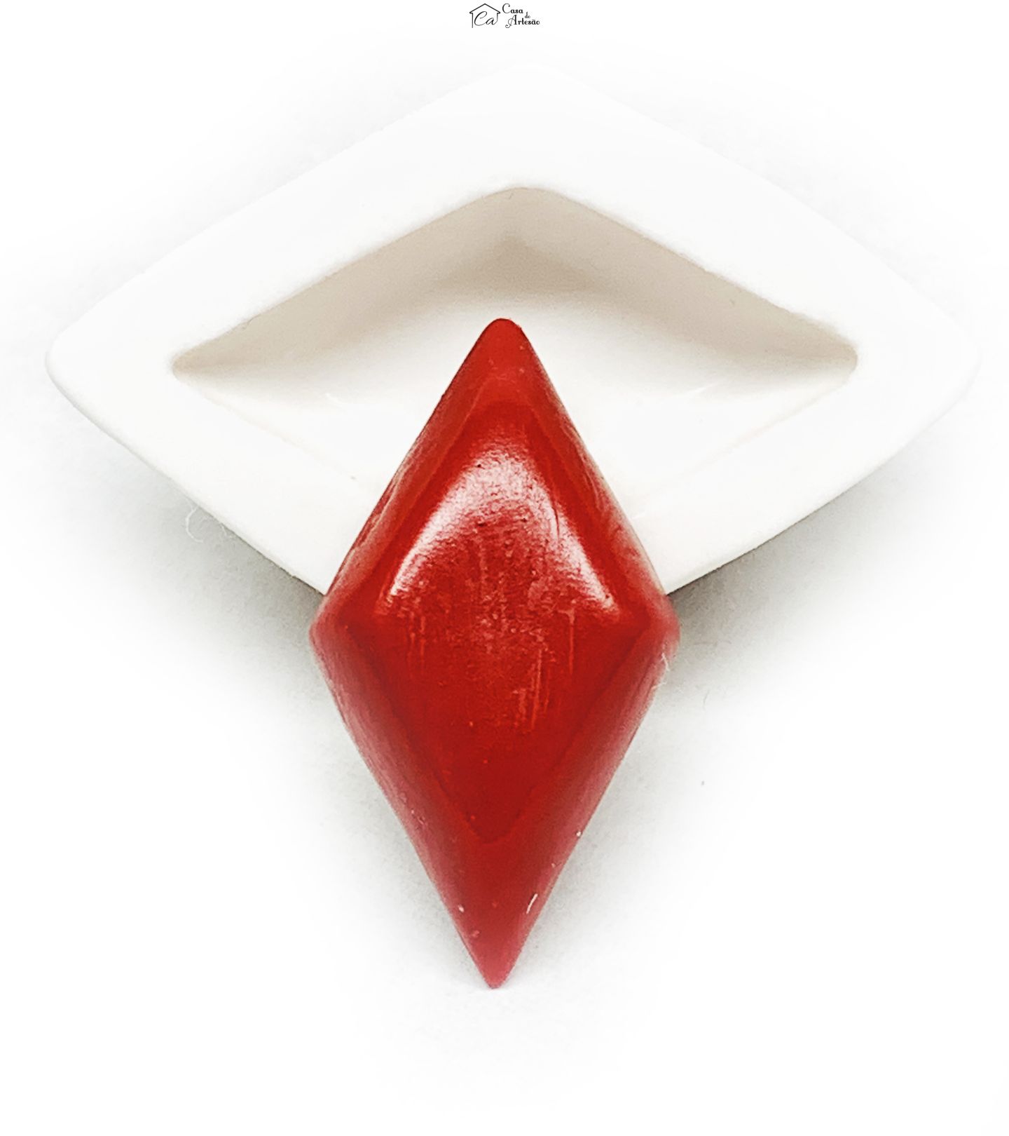 Molde de silicone - Cassino - Naipe - Ouros - Grande - P1166