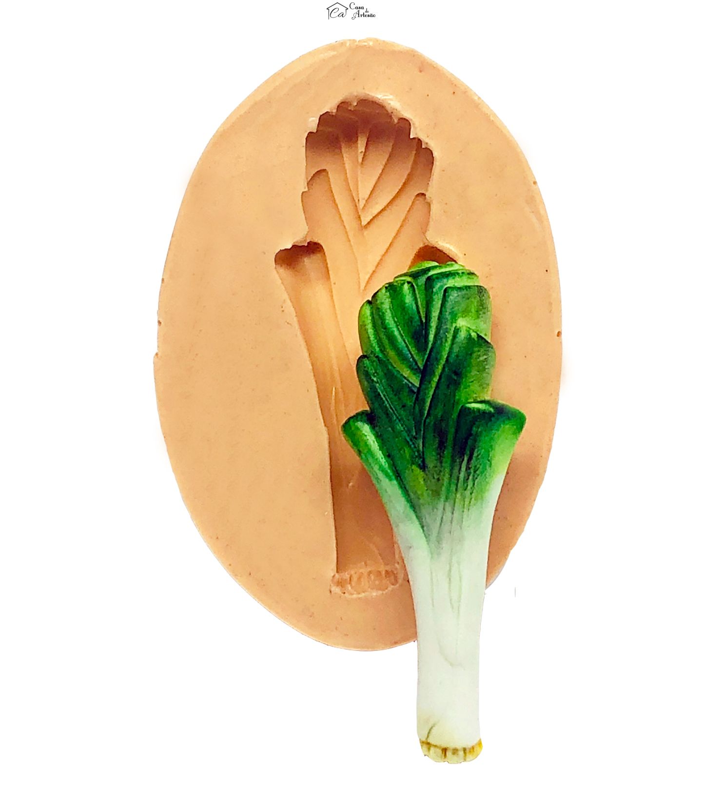 Molde de silicone - Alho Poró - Medio - P868