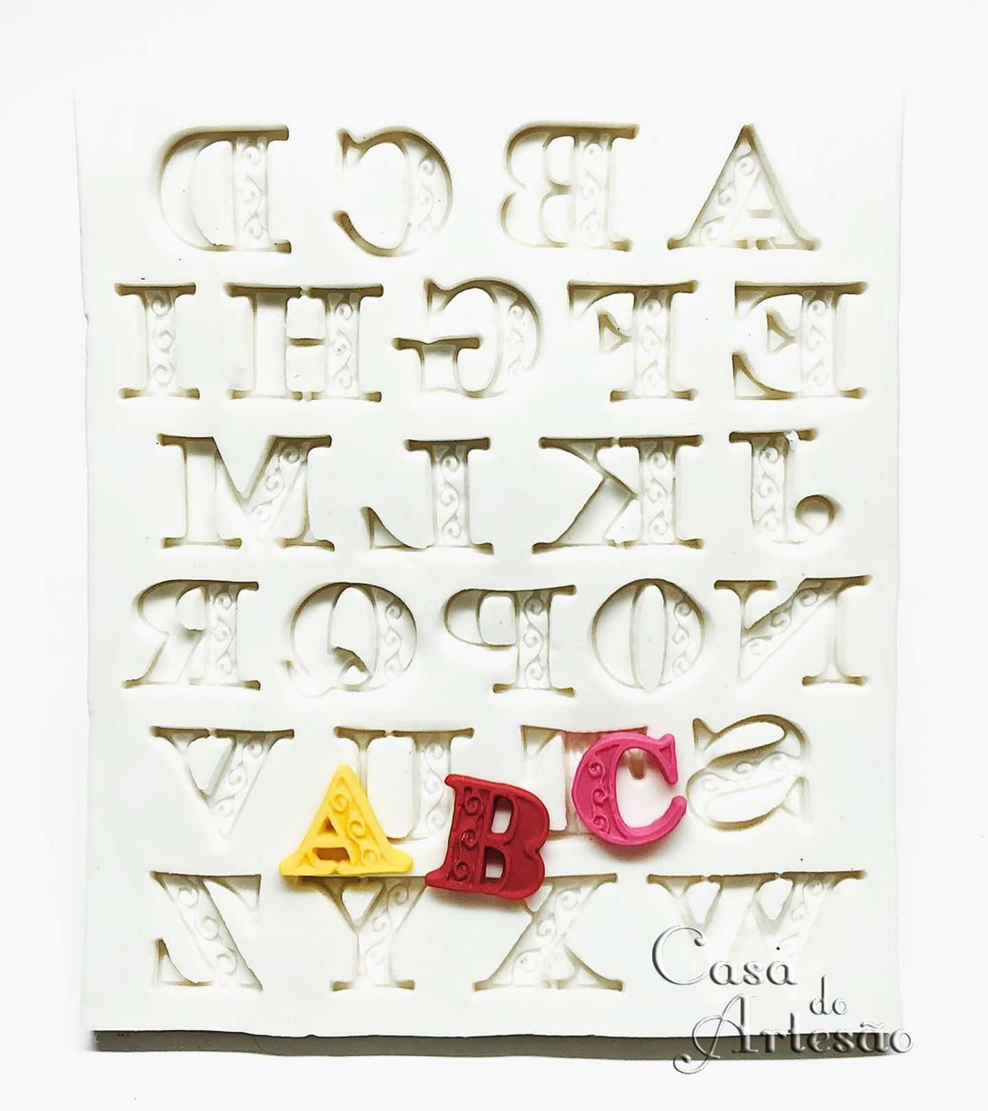 Molde de silicone - Alfabeto - P939