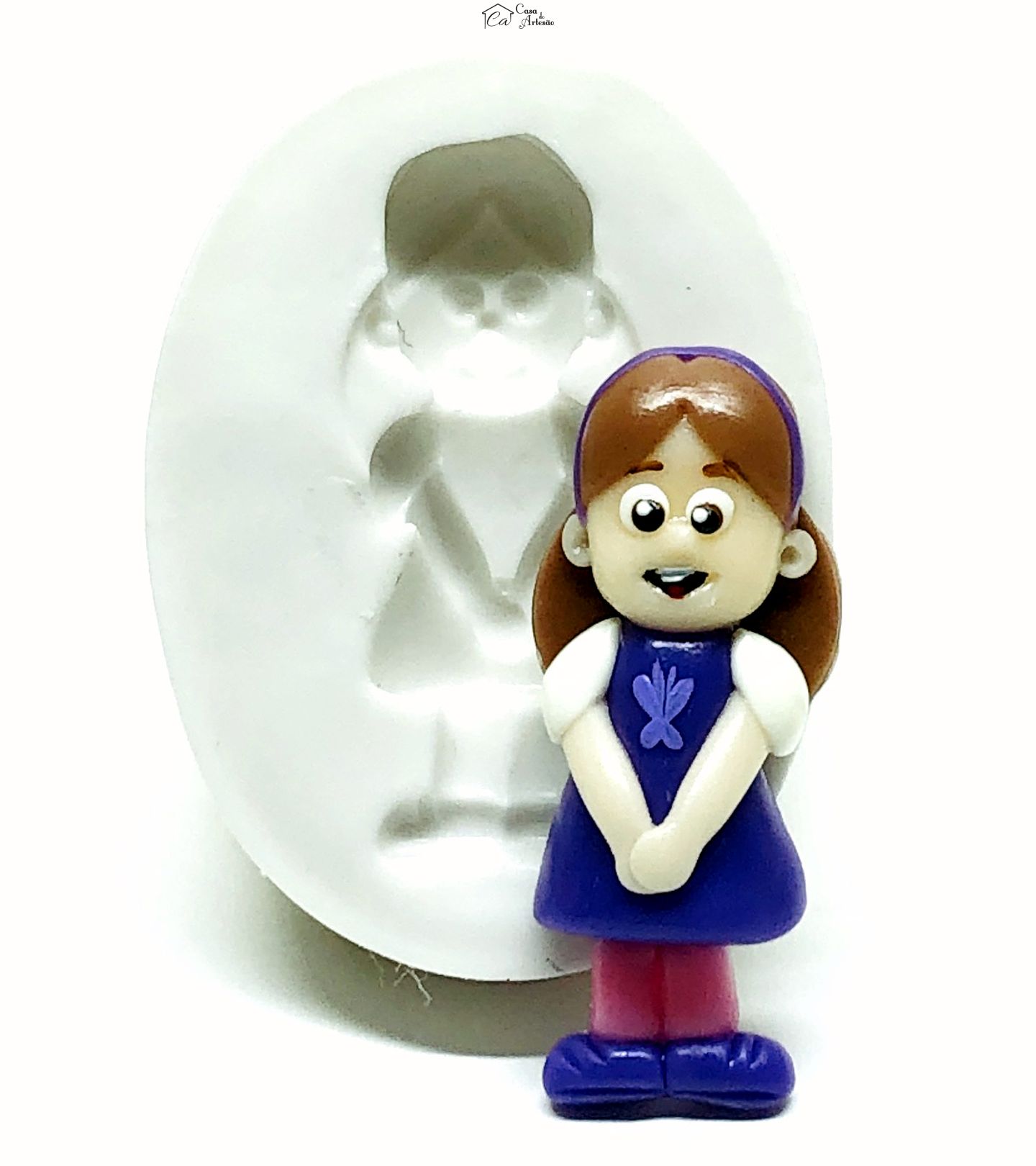 Molde de silicone - Os Aventureiros - Aventureira Roxa - Media - P1001