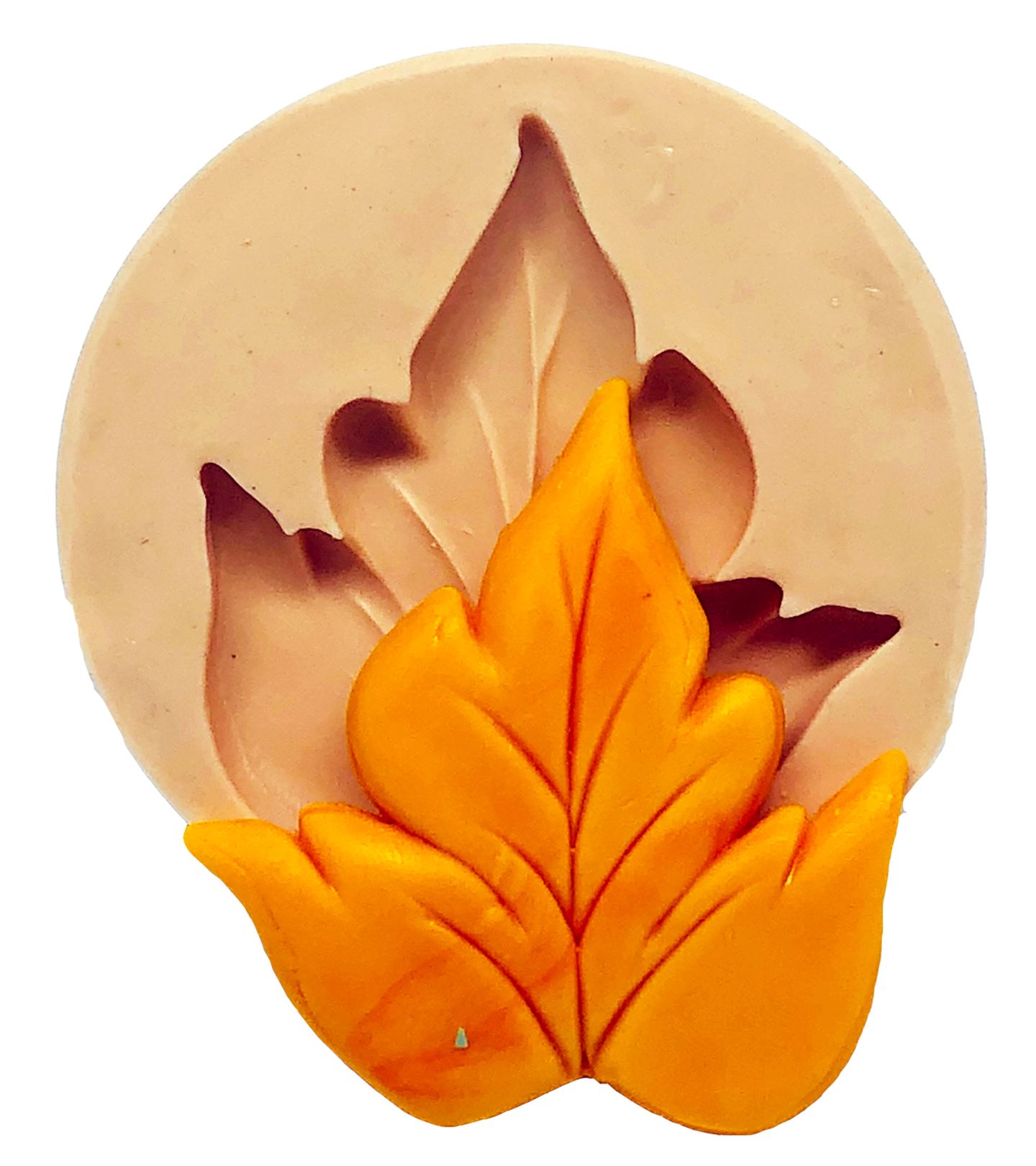 Molde de silicone - Frozen II - Folha - Grande - P763