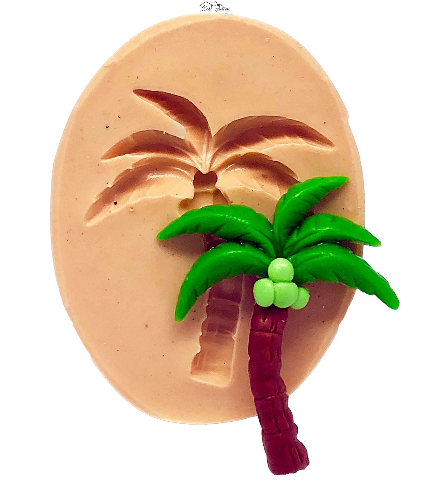 Molde de silicone - Coqueiro - Mod.02 - Pequeno - P756