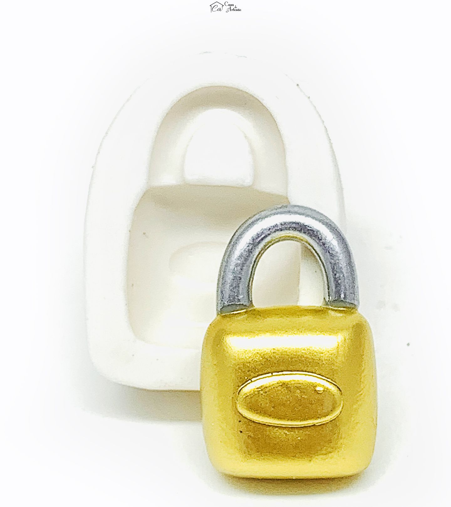 Molde de silicone - Cadeado - Medio - P1133