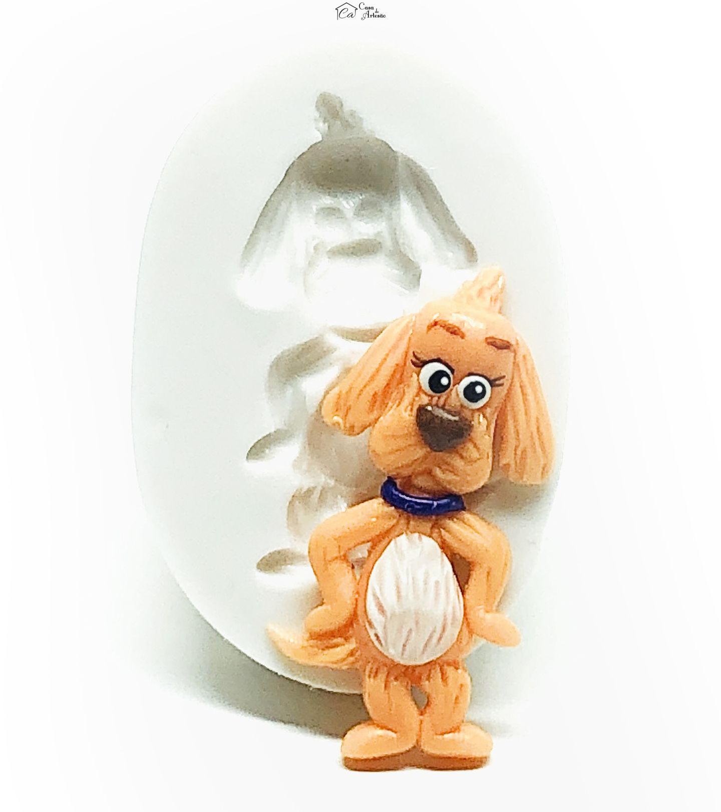 Molde de silicone - Vai Cachorro, Vai - Tag - Pequeno - P984