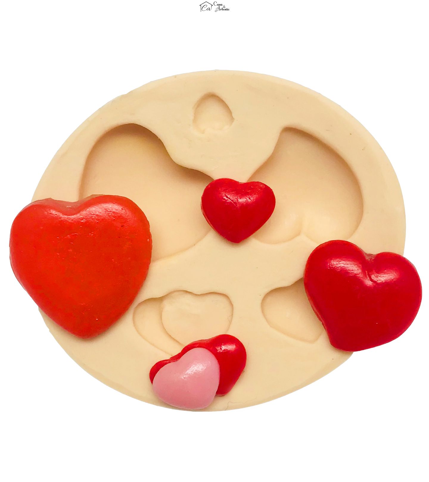 Molde de silicone - Kit Mini Corações