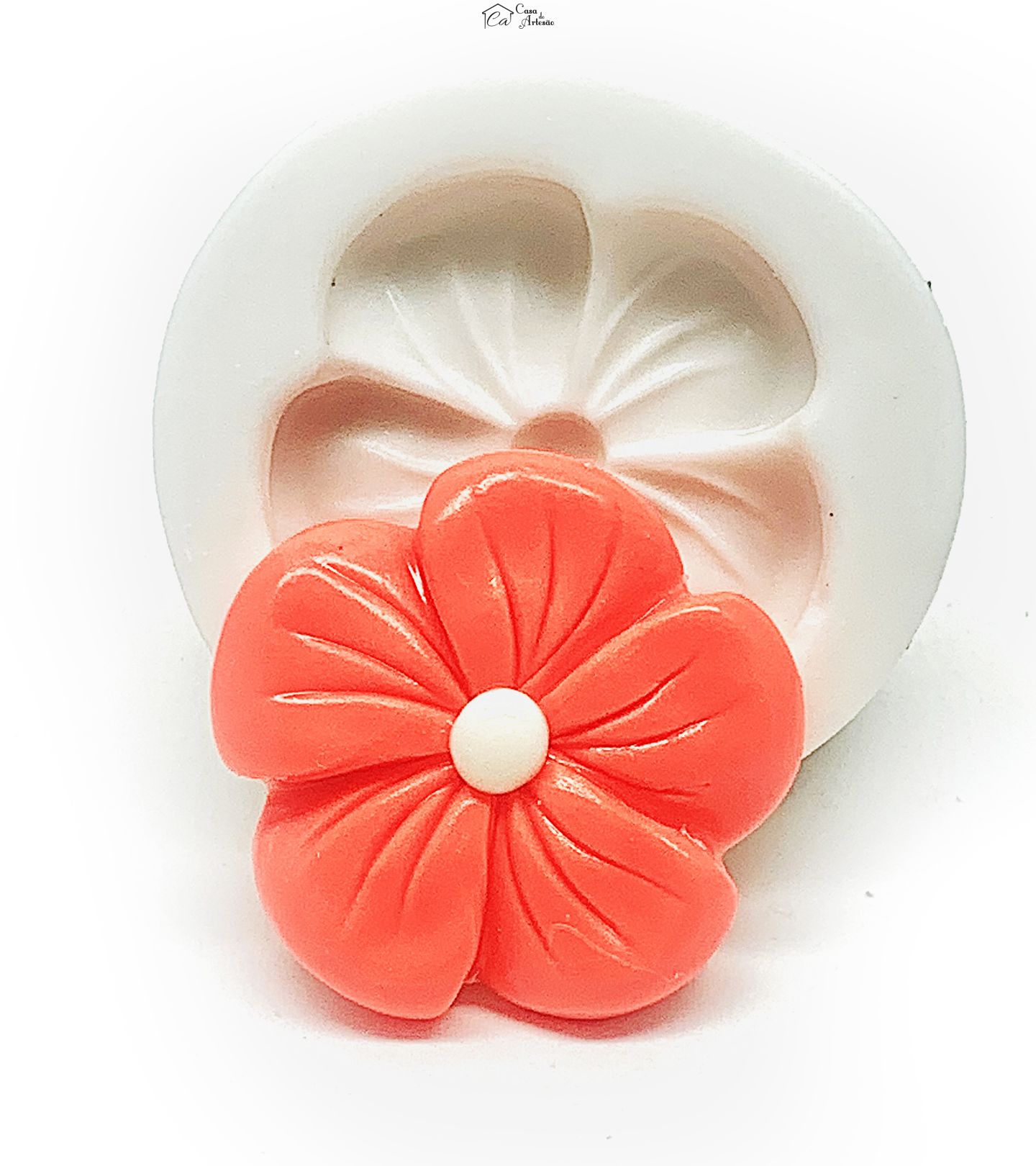 Molde de silicone - Flor - Media - P1144