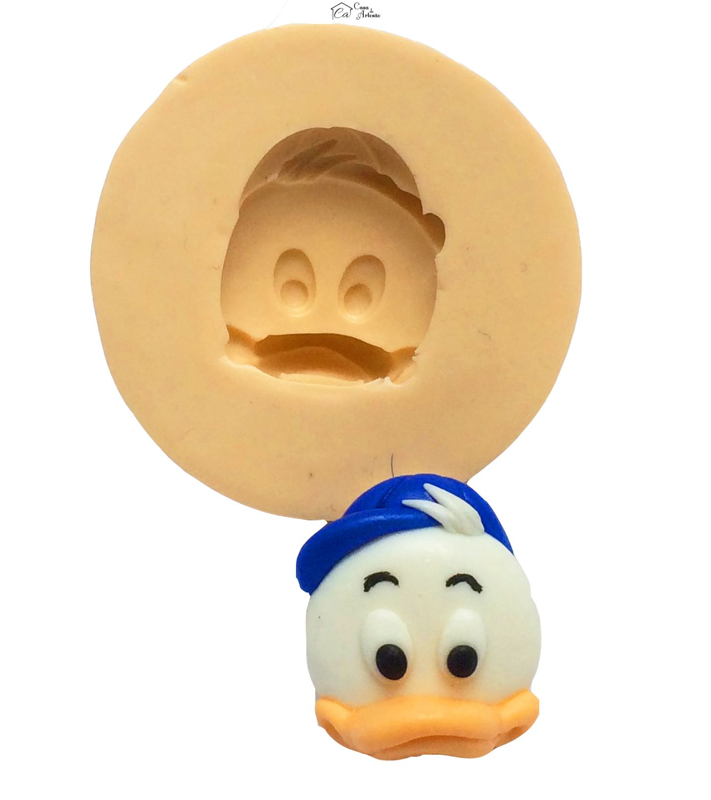 Molde de silicone - Huguinho, Zezinho e Luizinho - Rosto