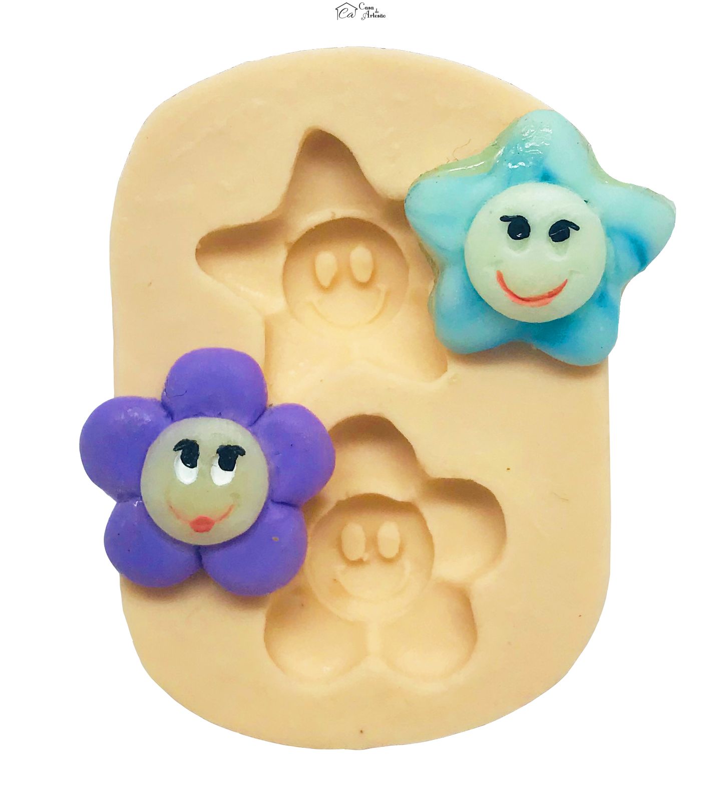Molde de silicone - Estrela - 2 - P58