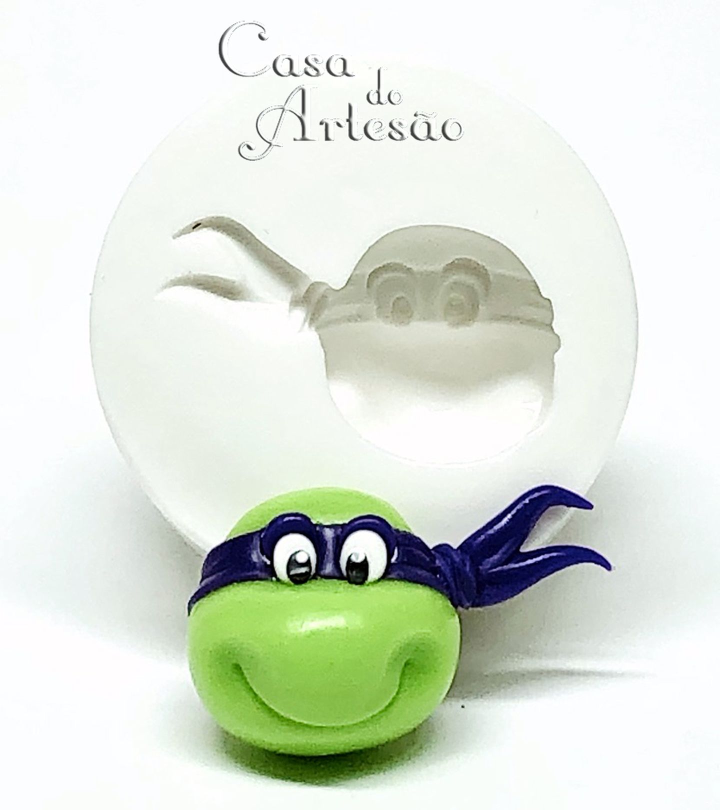 Tartarugas Ninjas - Rosto Donatello - Pequeno - P945