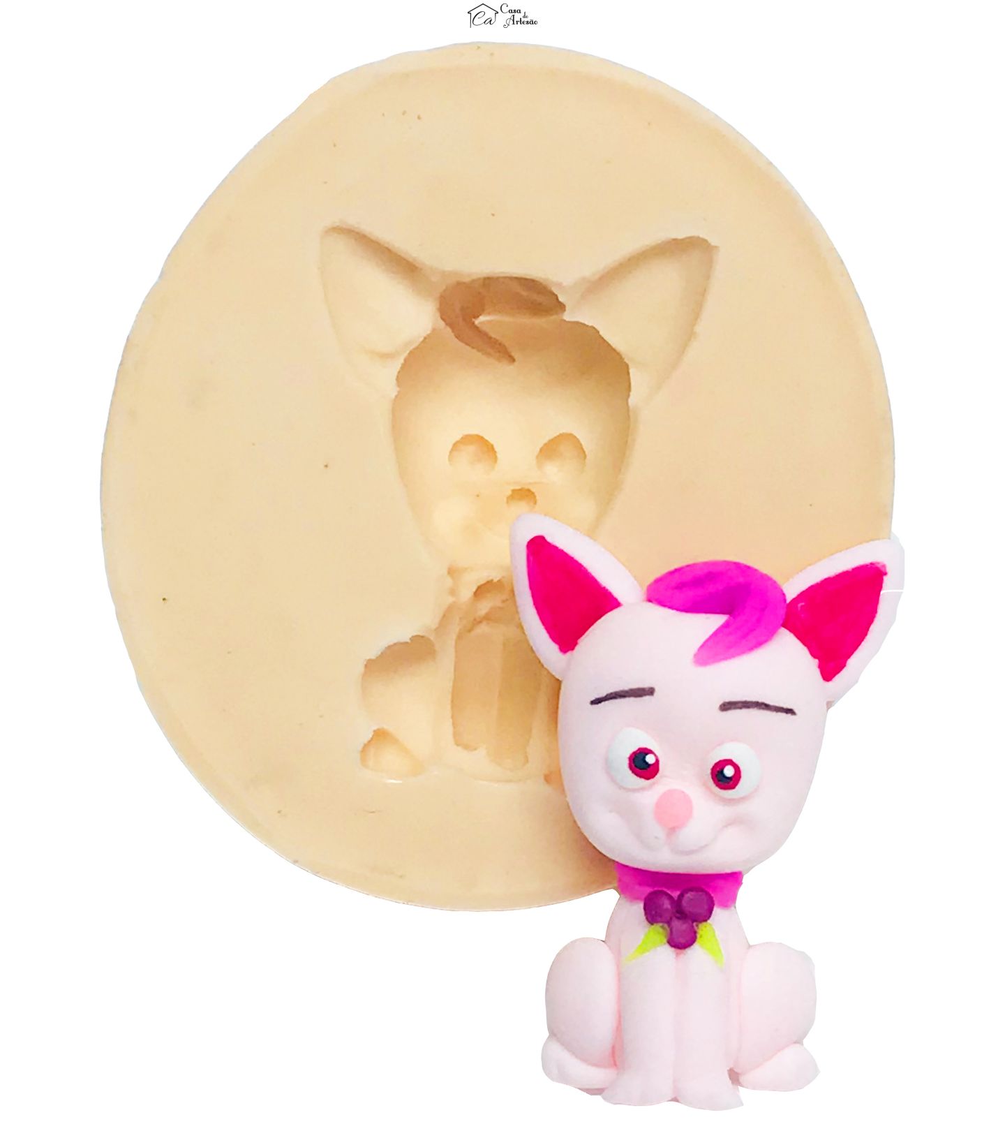 Molde de silicone - Moranguinho - Pet da Cachinho de Framboesa - Medio - P530