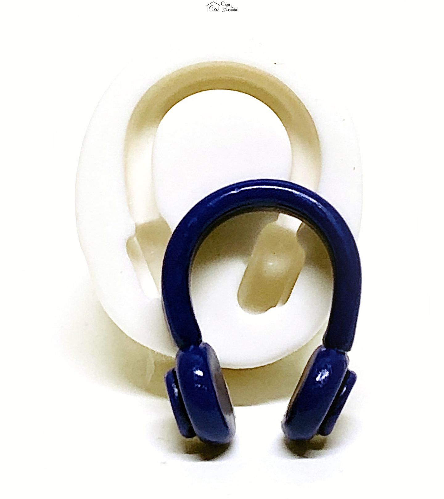 Molde de silicone - Fone Ouvido - Medio - P1107