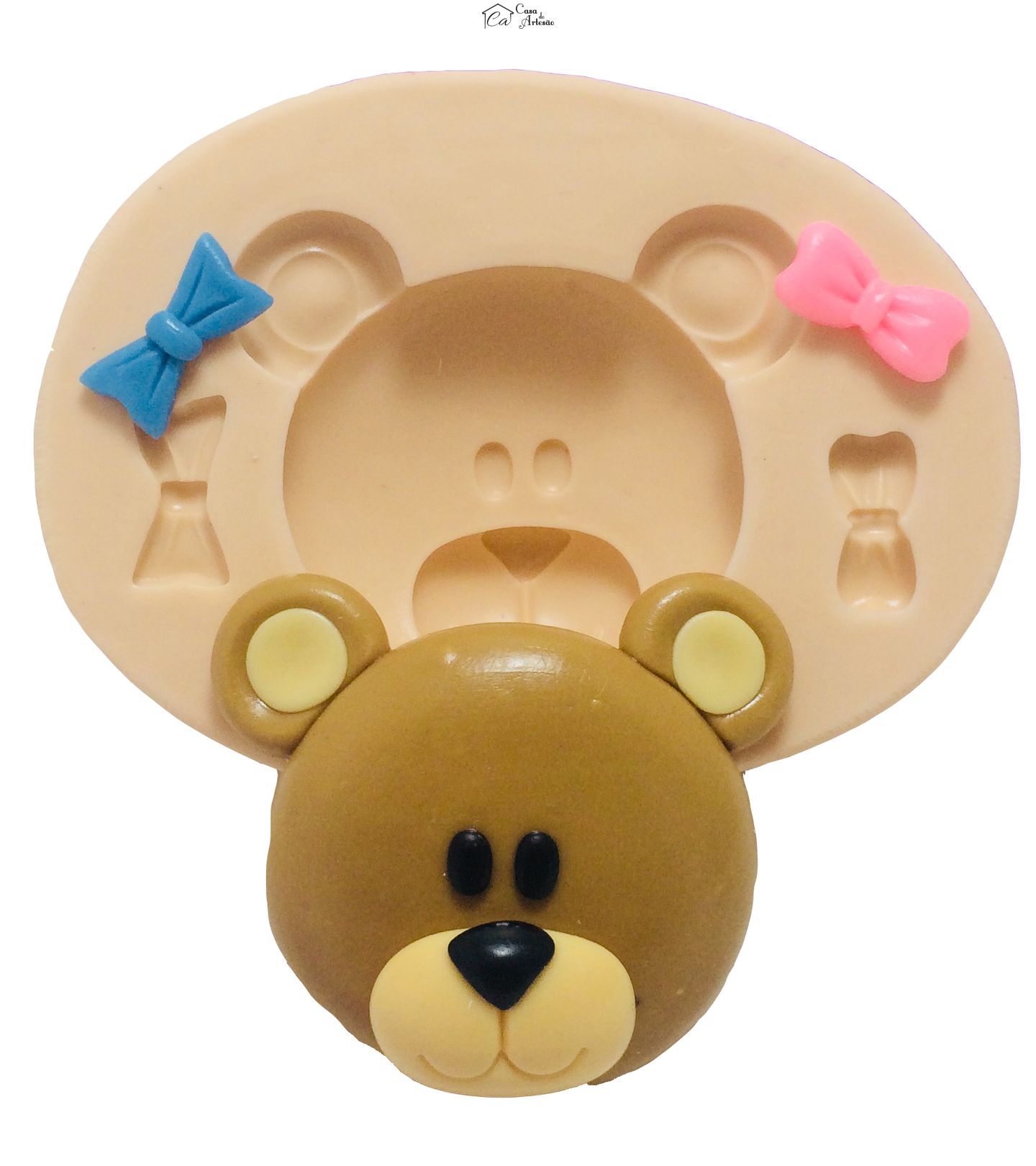 Molde de silicone - Rosto Urso - Medio - P380