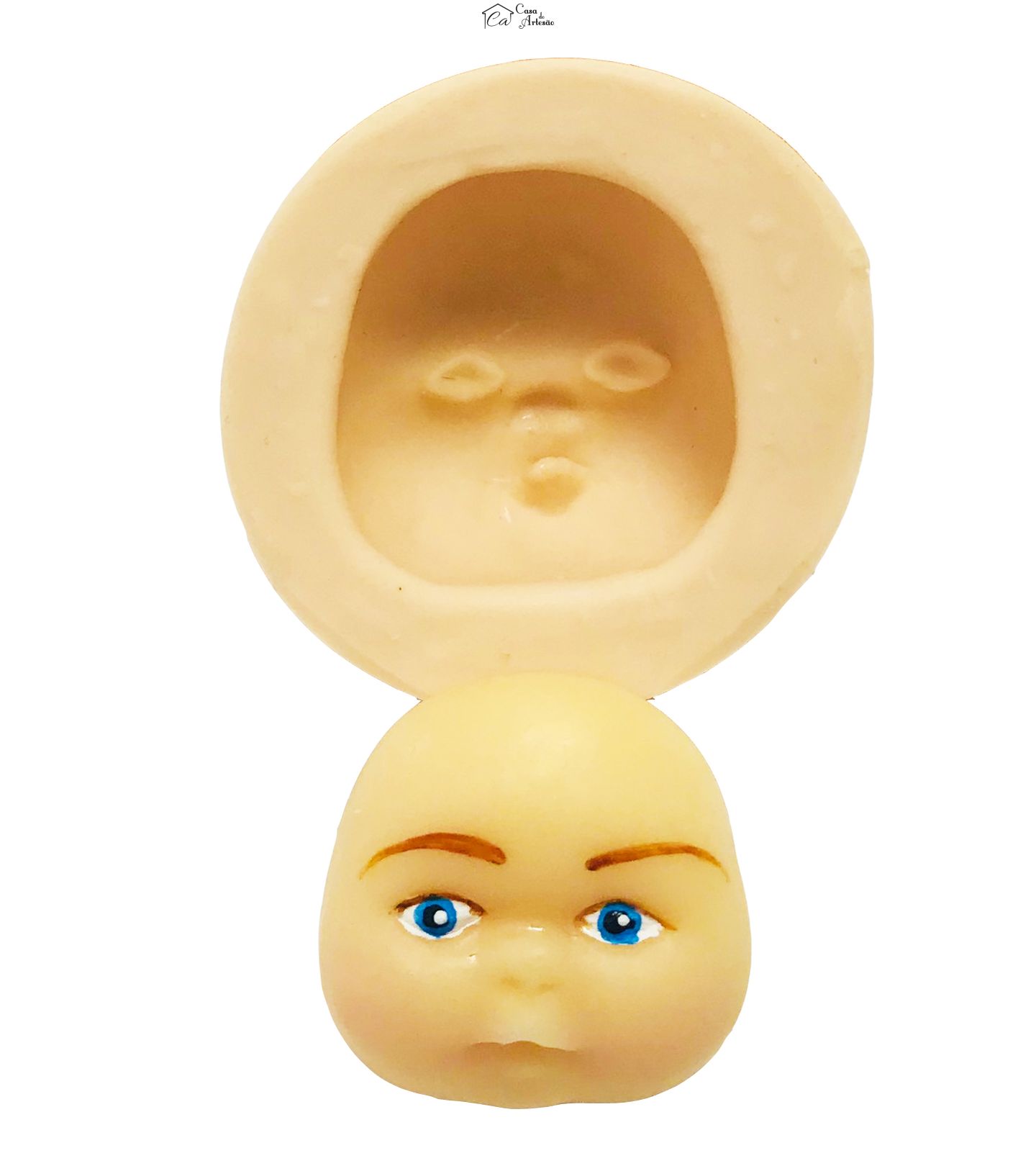 Molde de silicone - Rosto Sapequinha Grande