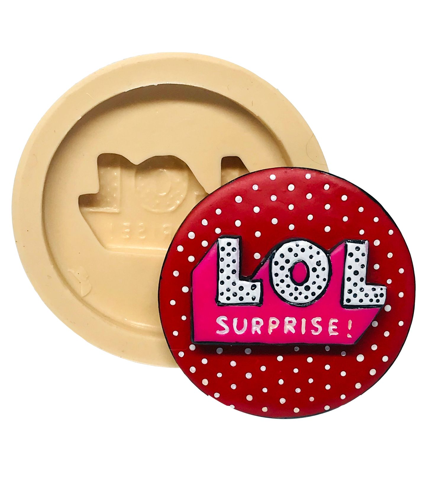 Molde de silicone - Boneca Lol - Logo - Grande - P635