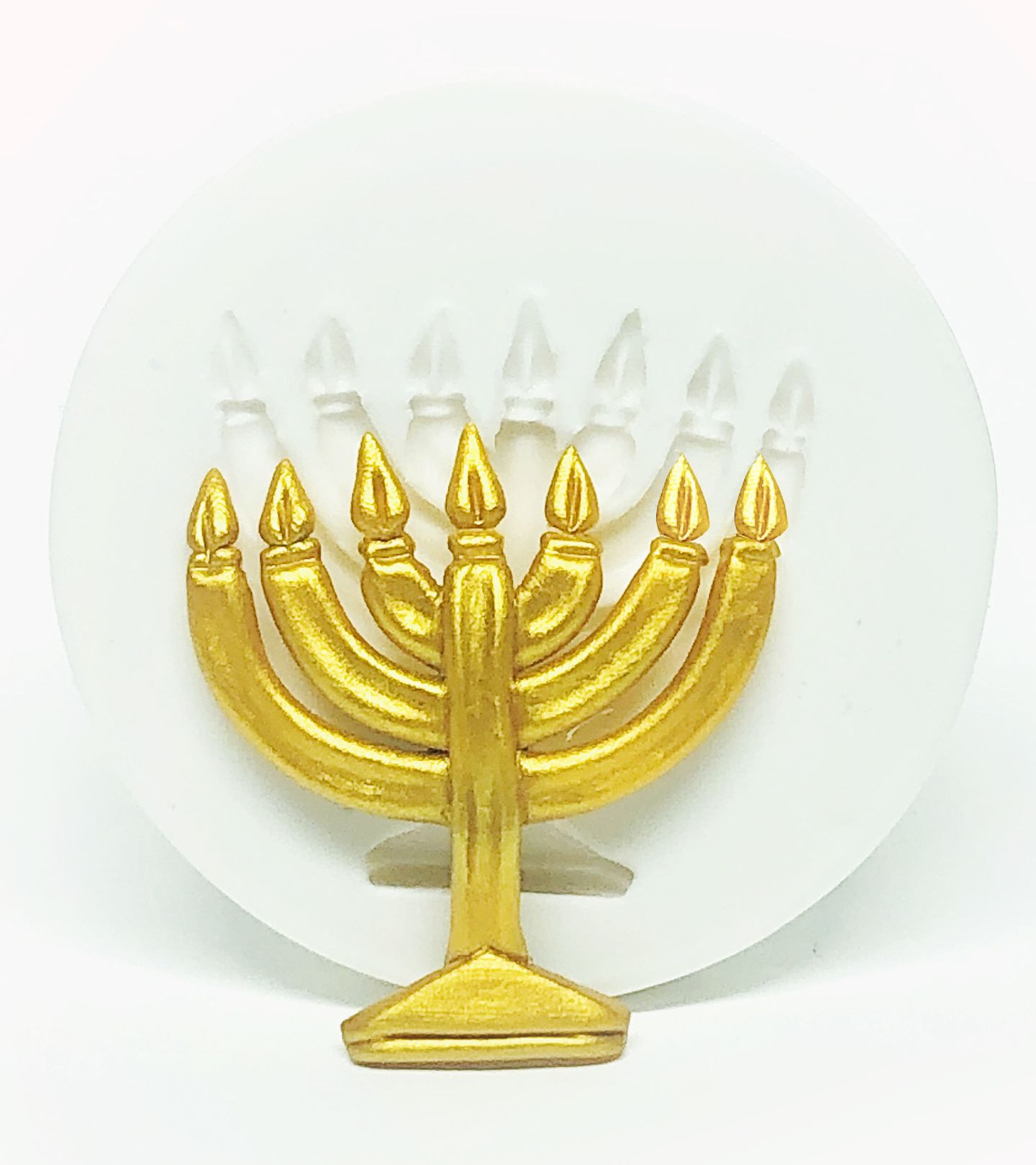 Molde de silicone - Simbolo Judaico - Menorah - Grande - P557