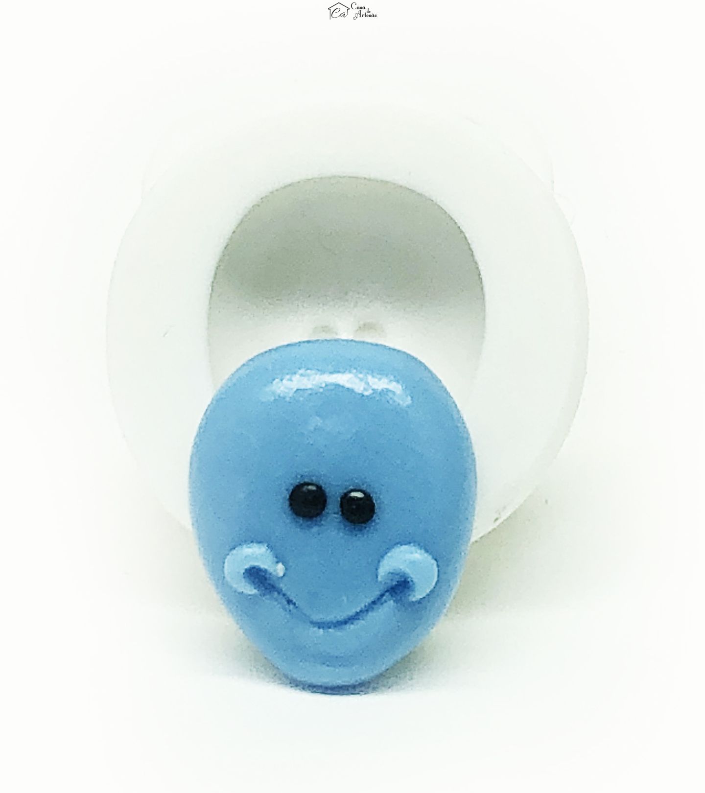 Molde de silicone - Rick e Morty - Rosto Meeseeks - Pequeno - P1124